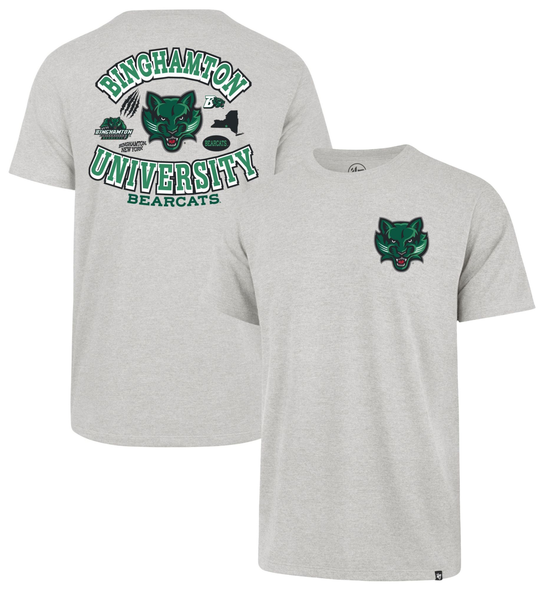 '47 Men's Binghamton Bearcats Grey Regional Backer Short Sleeve T-Shirt product image