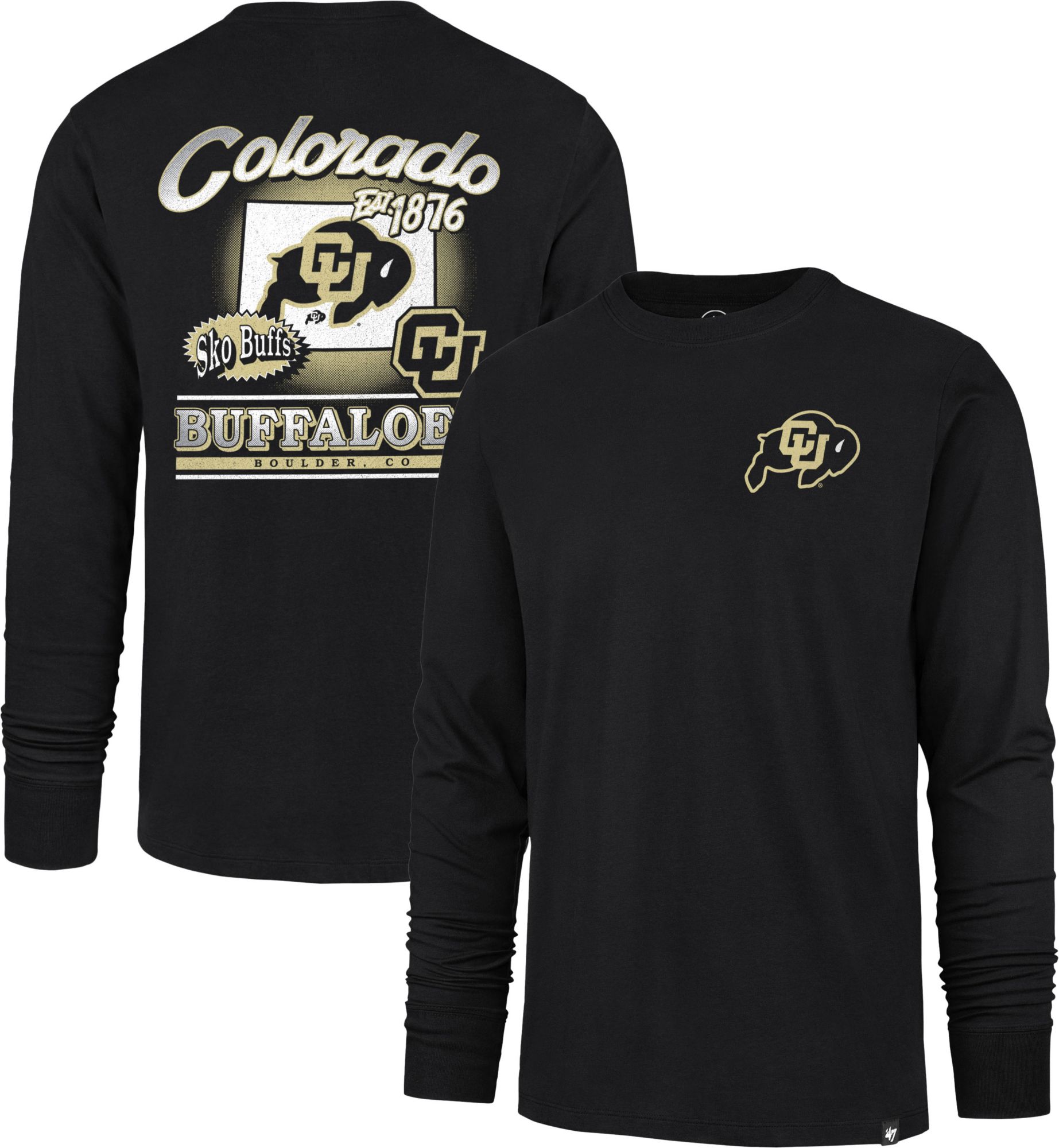 '47 Men's Colorado Buffaloes Black Regional Backer Long Sleeve T-Shirt product image