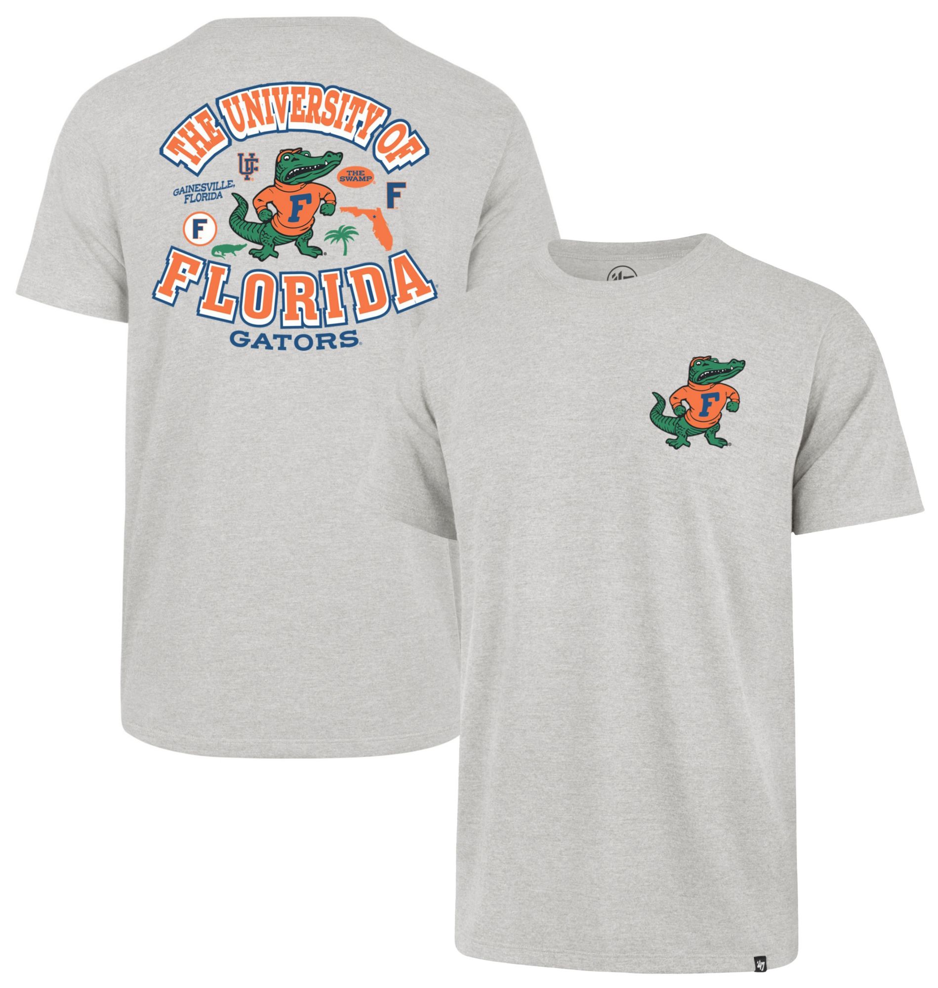 '47 Men's Florida Gators Grey Regional Backer Short Sleeve T-Shirt product image