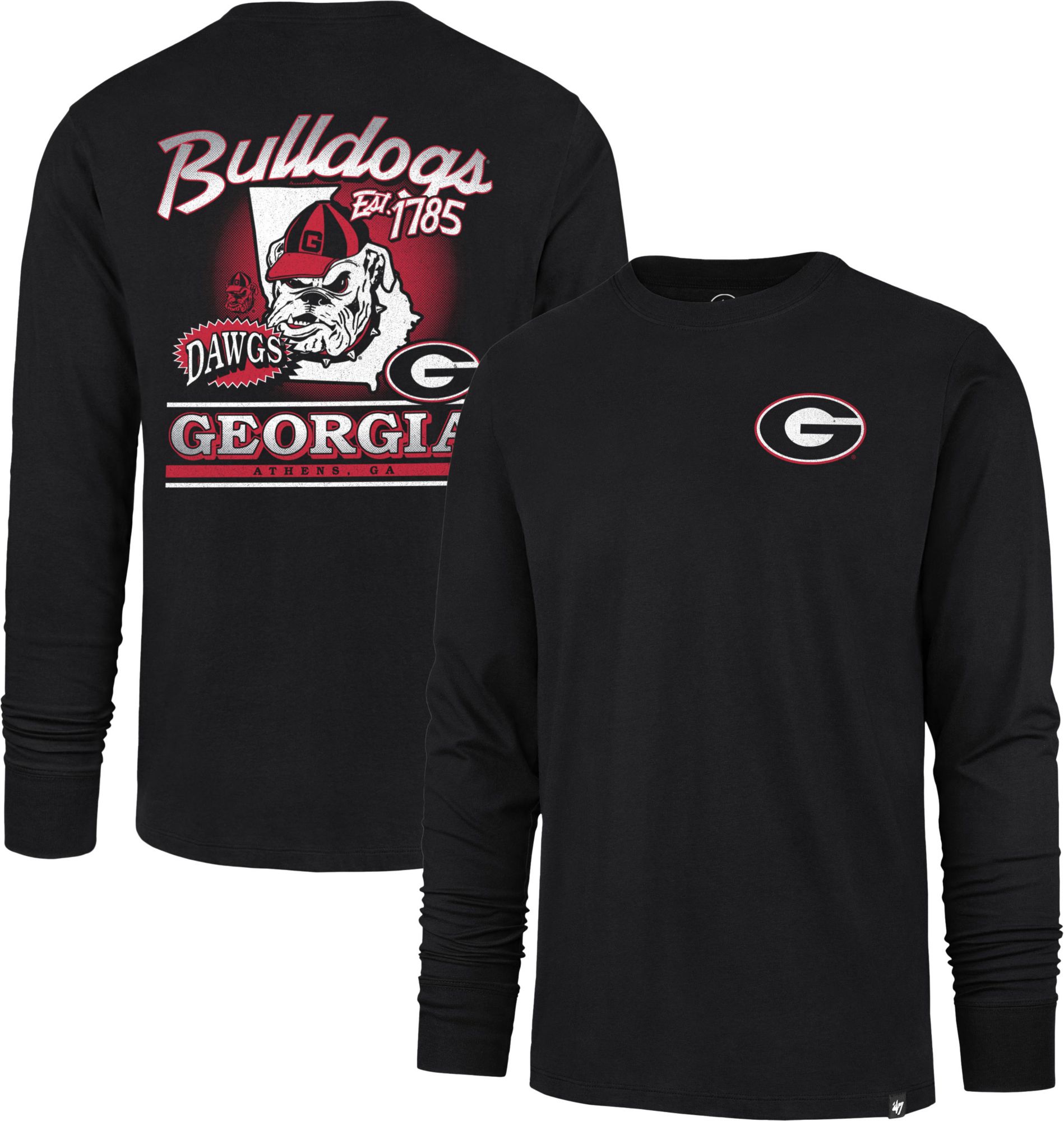 '47 Men's Georgia Bulldogs Black Regional Backer Long Sleeve T-Shirt product image