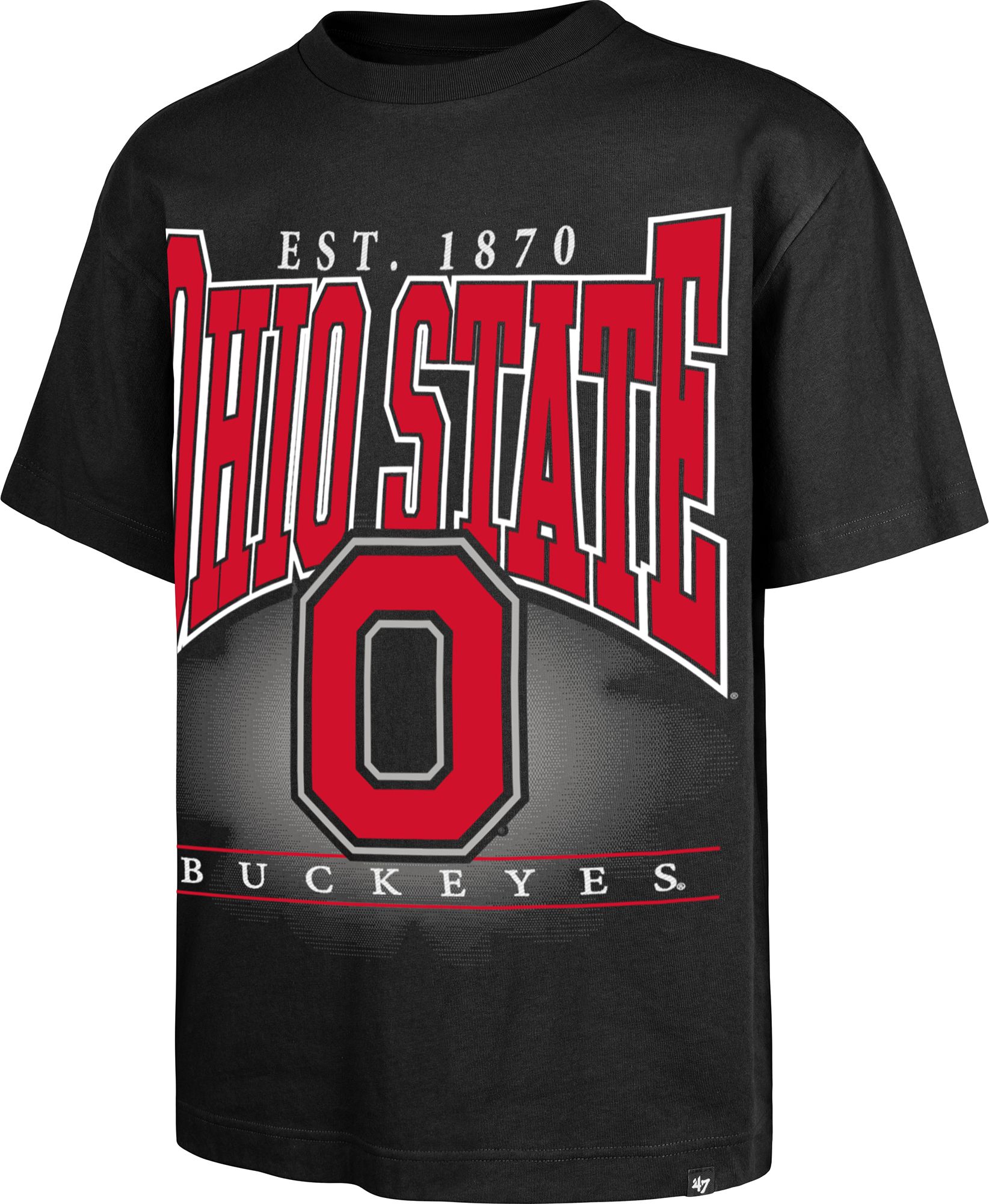 '47 Men's Ohio State Buckeyes Black Hot Foundation T-Shirt product image