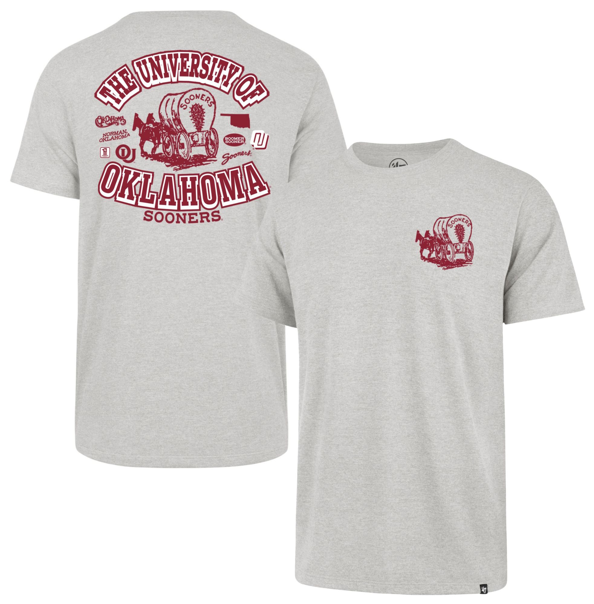 '47 Men's Oklahoma Sooners Grey Regional Backer Short Sleeve T-Shirt product image