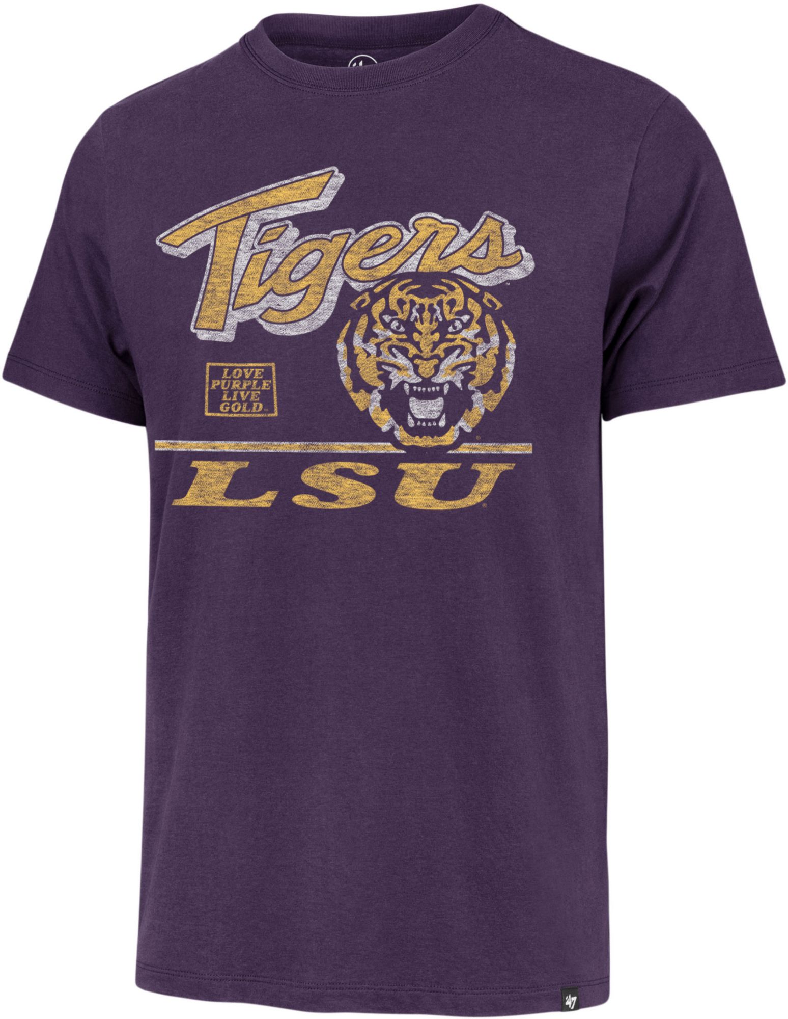 '47 Men's LSU Tigers Purple Franklin Tubular T-Shirt product image