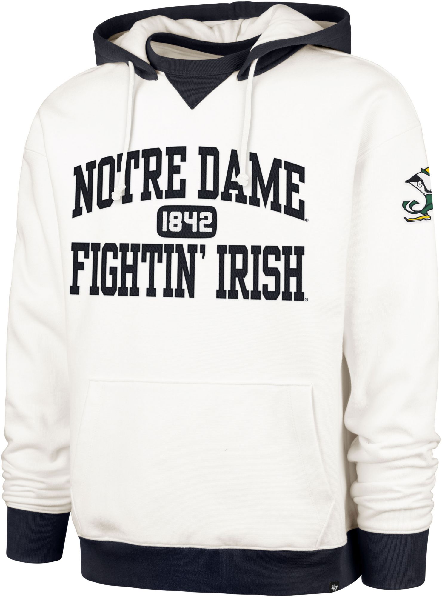 '47 Men's Notre Dame Fighting Irish Sandstone Skipper Pullover Hoodie product image
