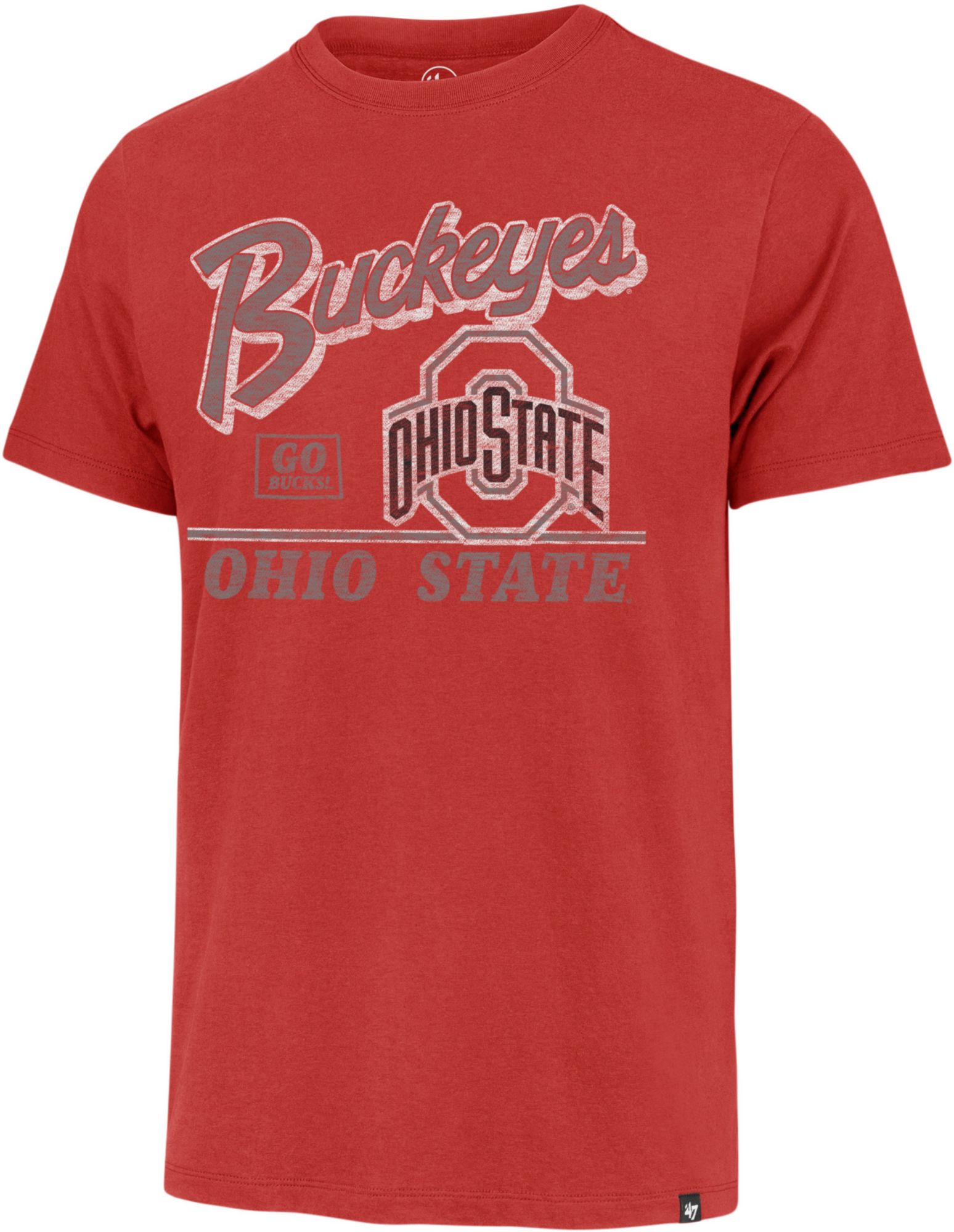 '47 Men's Ohio State Buckeyes Red Franklin Tubular T-Shirt product image
