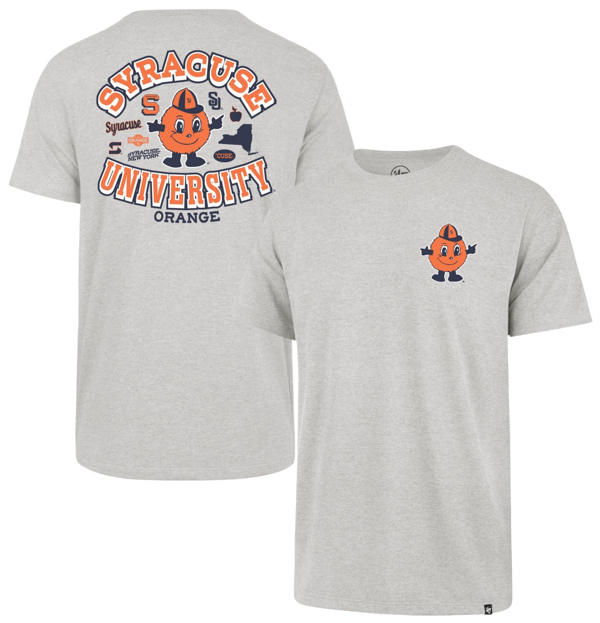 '47 Men's Syracuse Orange Grey Regional Backer Short Sleeve T-Shirt product image