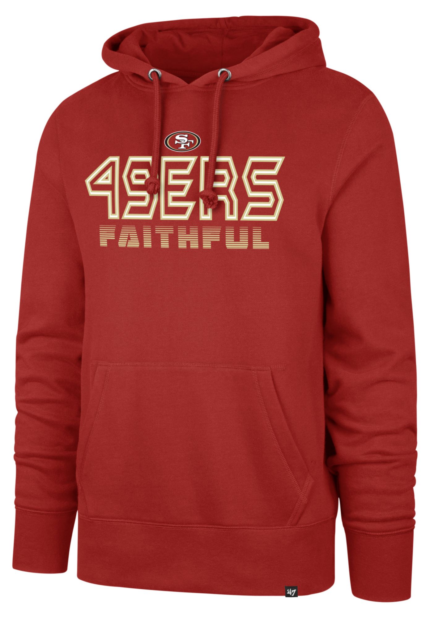 '47 Men's San Francisco 49ers Red Byline Headline Pullover Hoodie product image