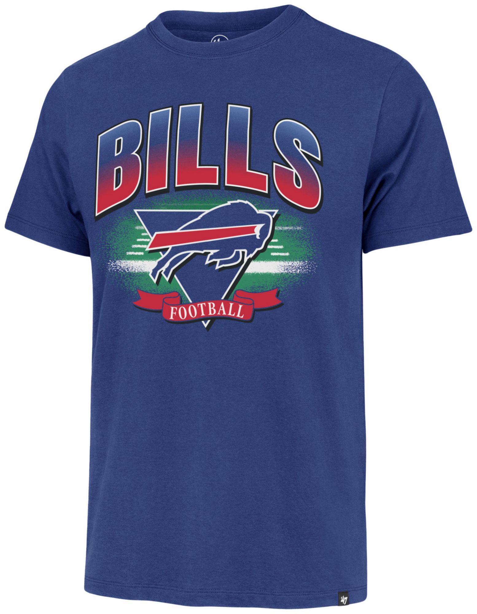 '47 Men's Buffalo Bills Blue Arena Fade Franklin T-Shirt product image