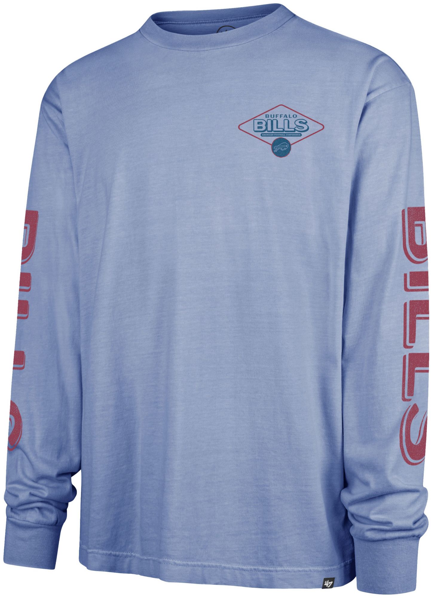 '47 Men's Buffalo Bills Blue Ravine Foundation Long Sleeve T-Shirt product image