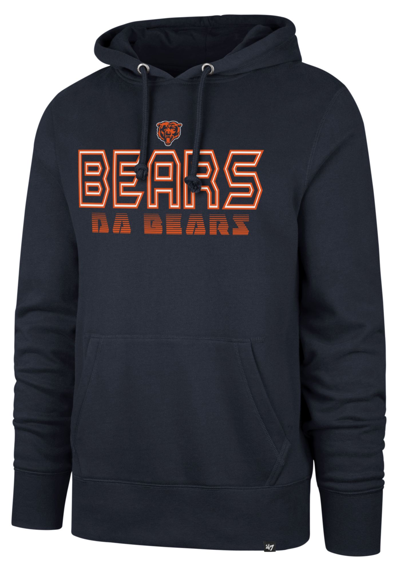 '47 Men's Chicago Bears Navy Byline Headline Pullover Hoodie product image