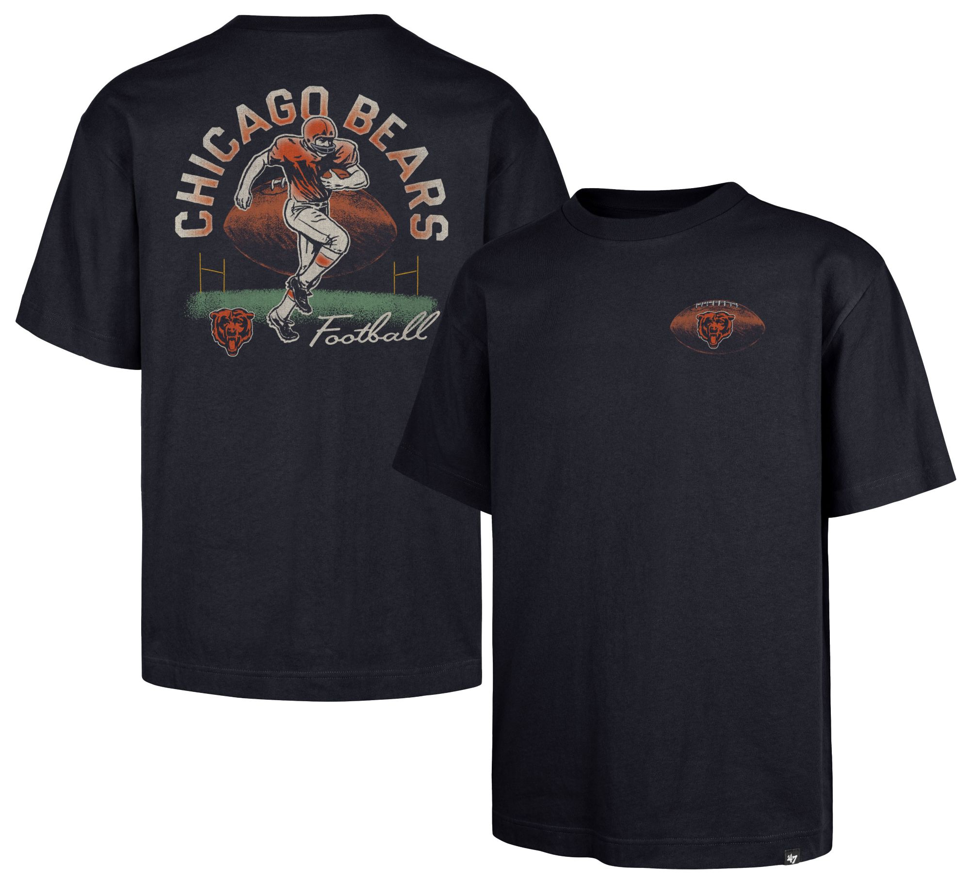 '47 Men's Chicago Bears Navy Golden Age Foundation T-Shirt product image