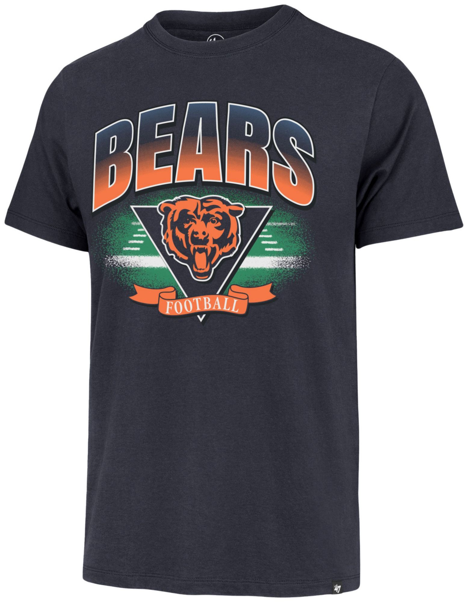 '47 Men's Chicago Bears Blue Arena Fade Franklin T-Shirt product image