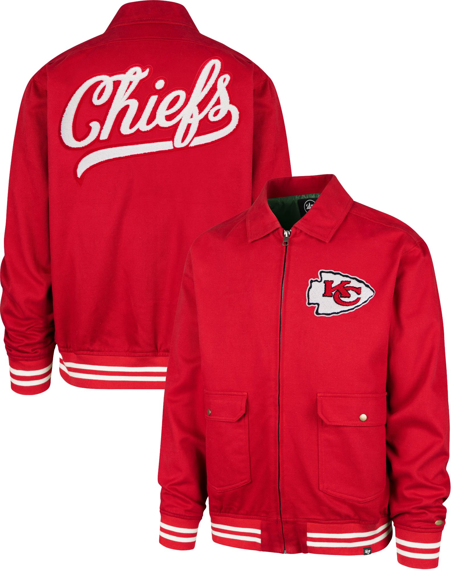 '47 Men's Kansas City Chiefs Red Homestead Full-Zip Jacket product image