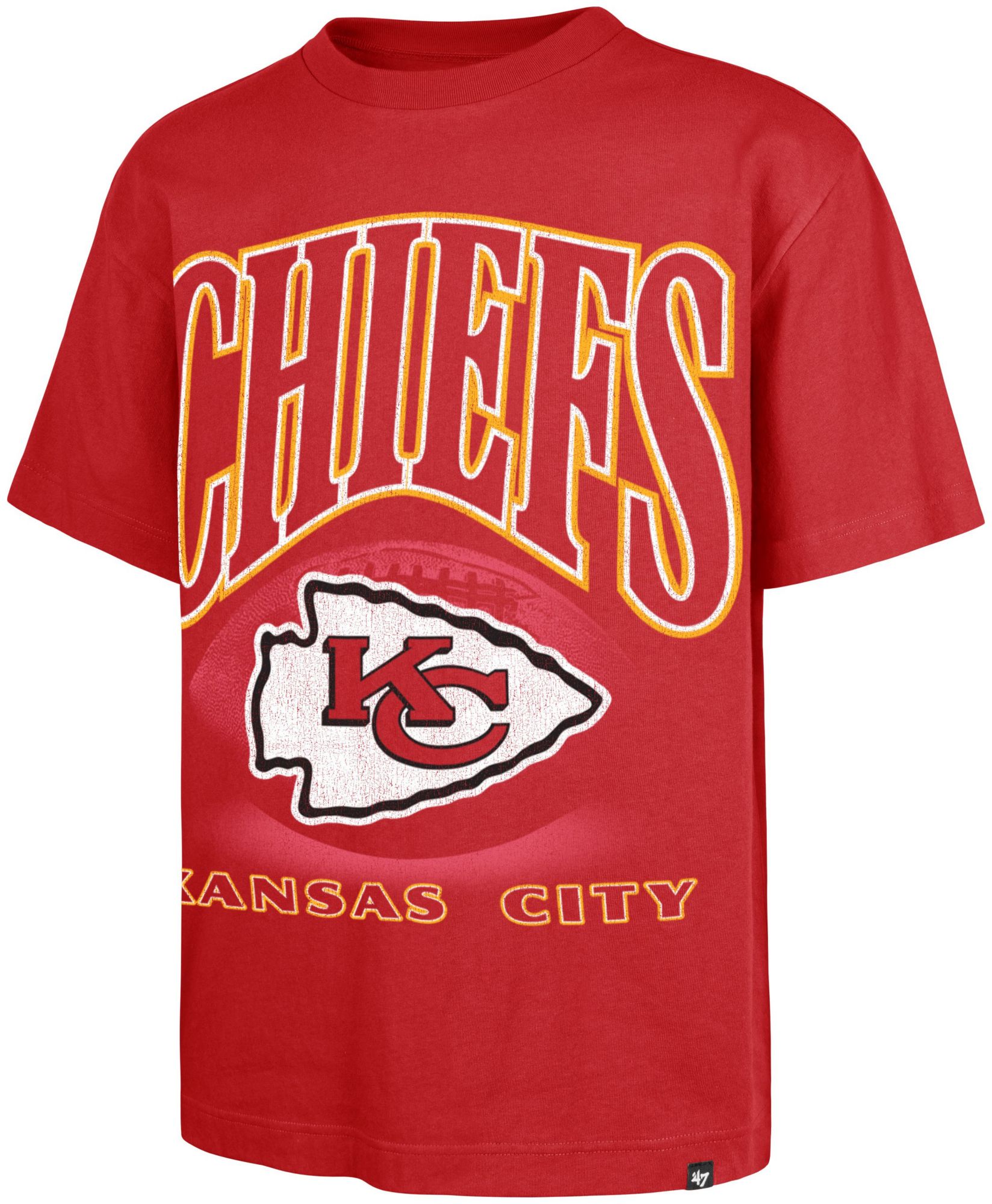 '47 Men's Kansas City Chiefs Red Power Shot Foundation T-Shirt product image