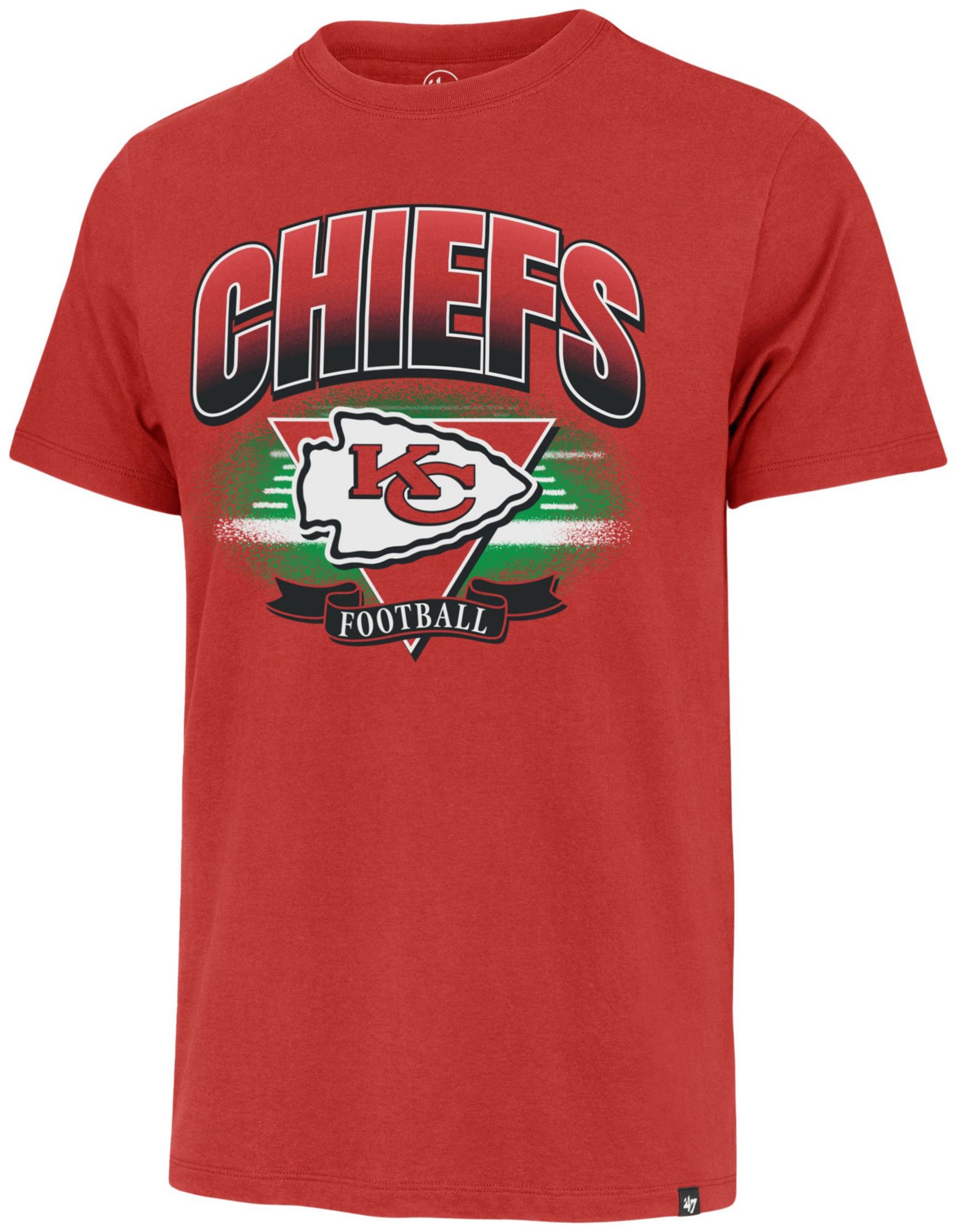 '47 Men's Kansas City Chiefs Red Arena Fade Franklin T-Shirt product image