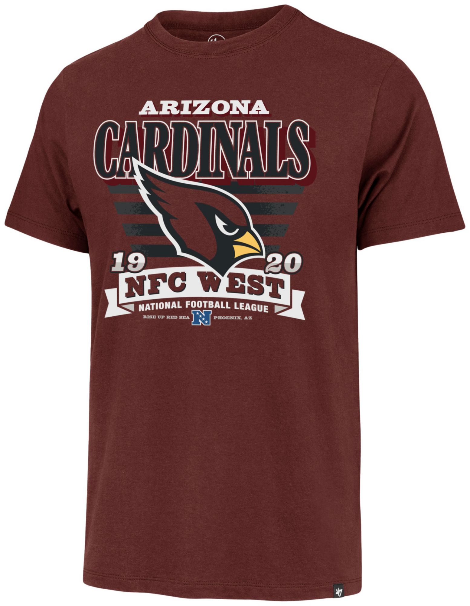 '47 Men's Arizona Cardinals Red Stripe Splash T-Shirt product image