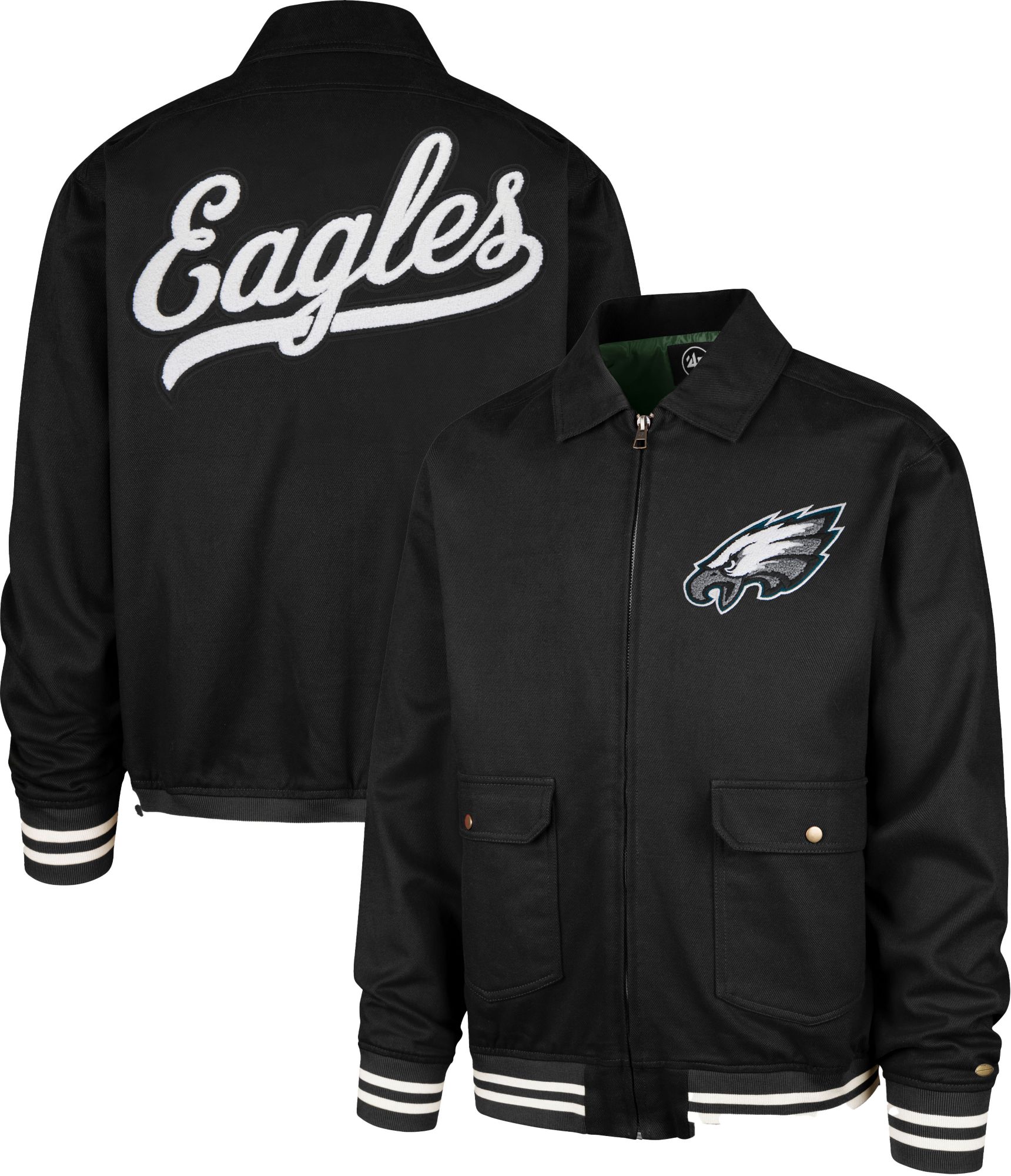 '47 Men's Philadelphia Eagles Black Homestead Full-Zip Jacket product image