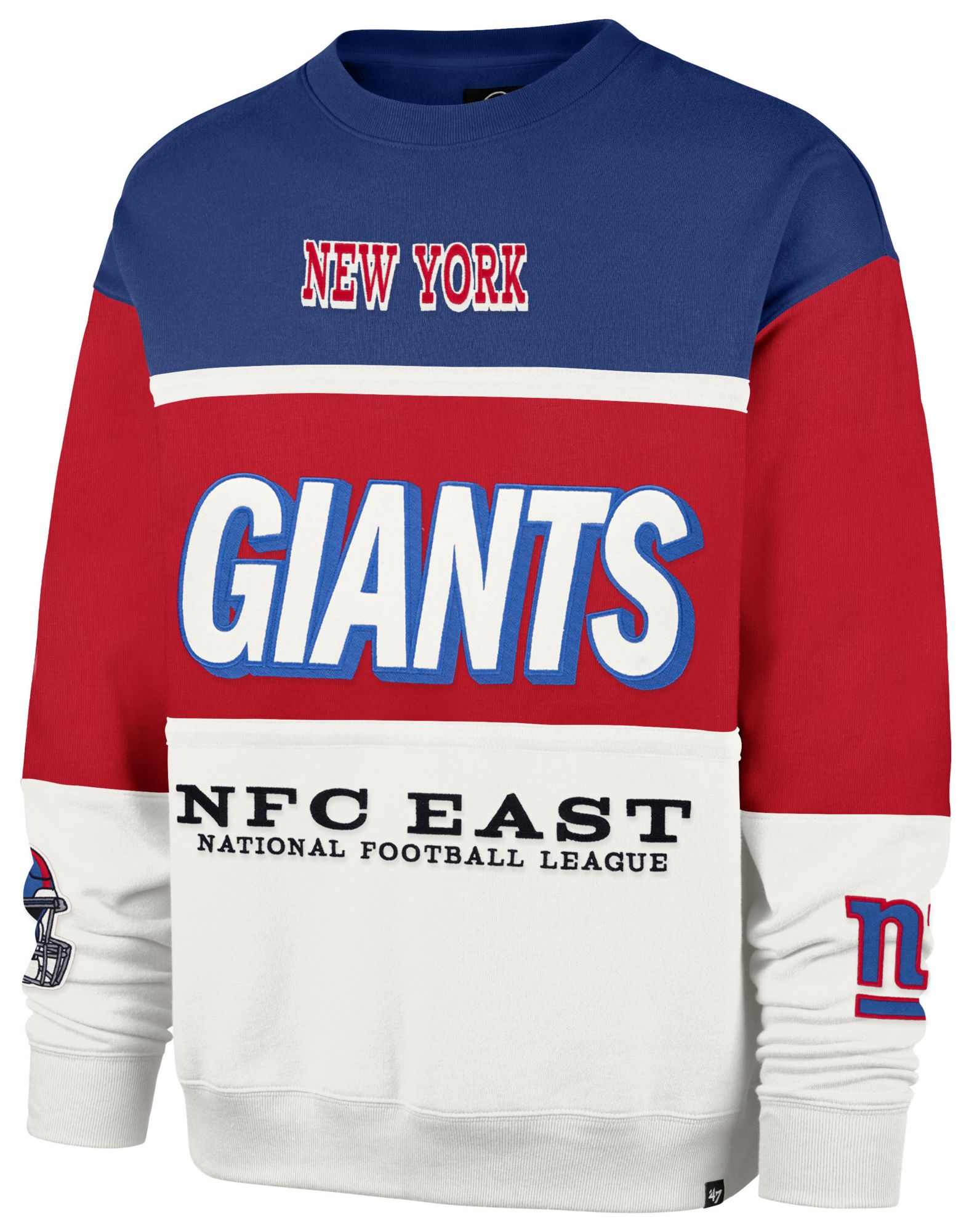 '47 Men's New York Giants Racer Red On 5 Max Crewneck Sweatshirt product image