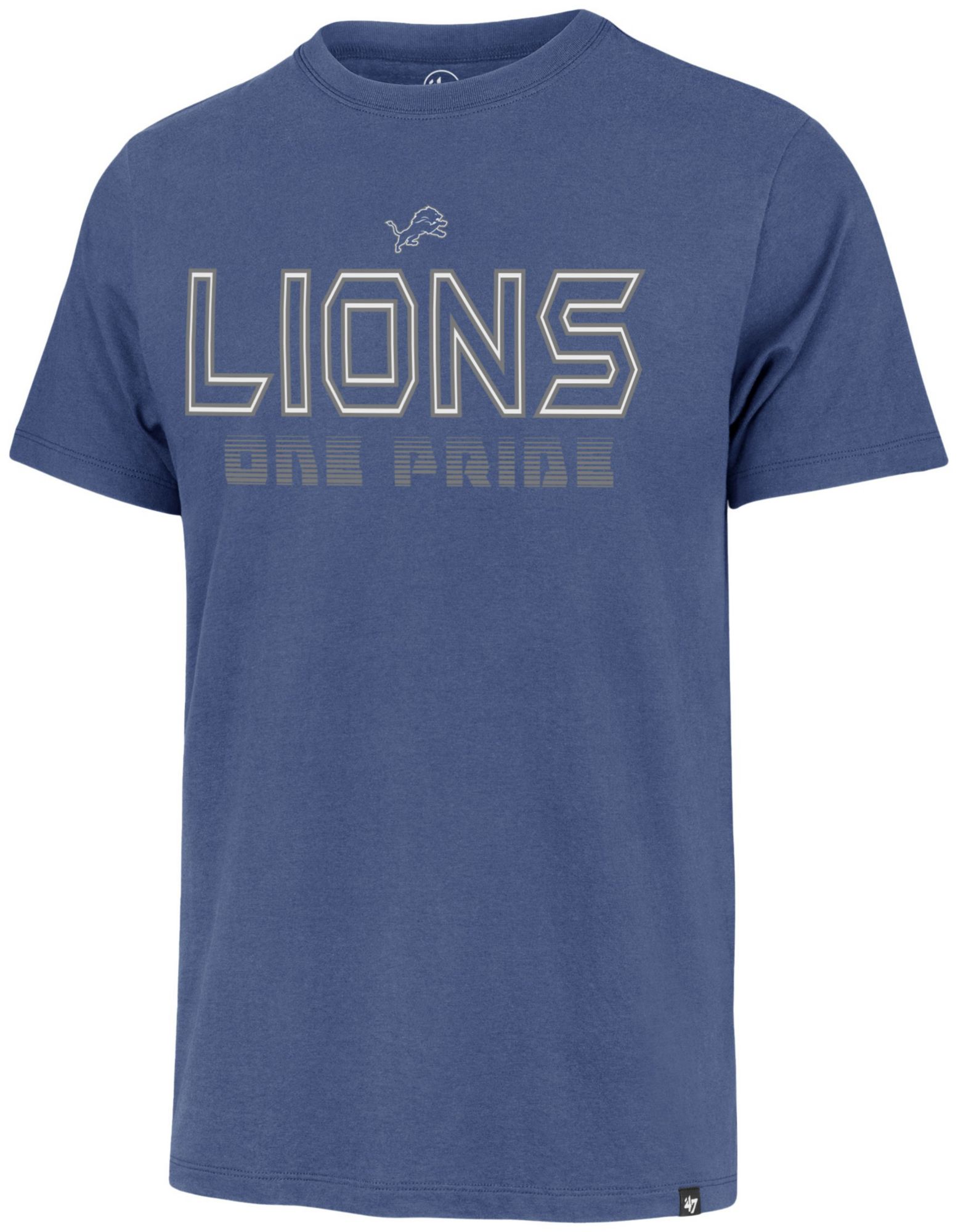 '47 Men's Detroit Lions Blue Byline Franklin T-Shirt product image