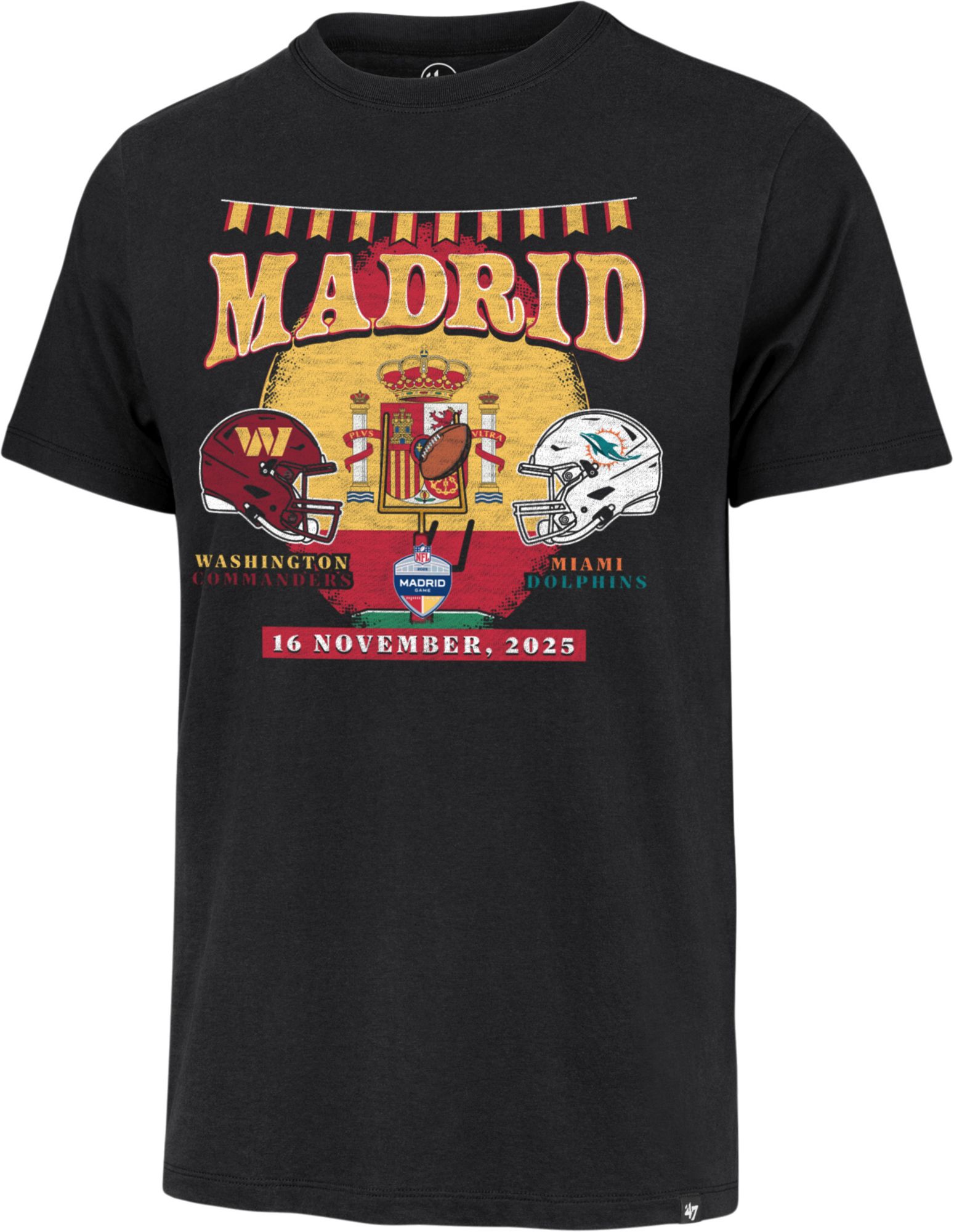 '47 Men's Washington Commanders vs. Miami Dolphins Madrid Spain NFL International Games T-Shirt product image