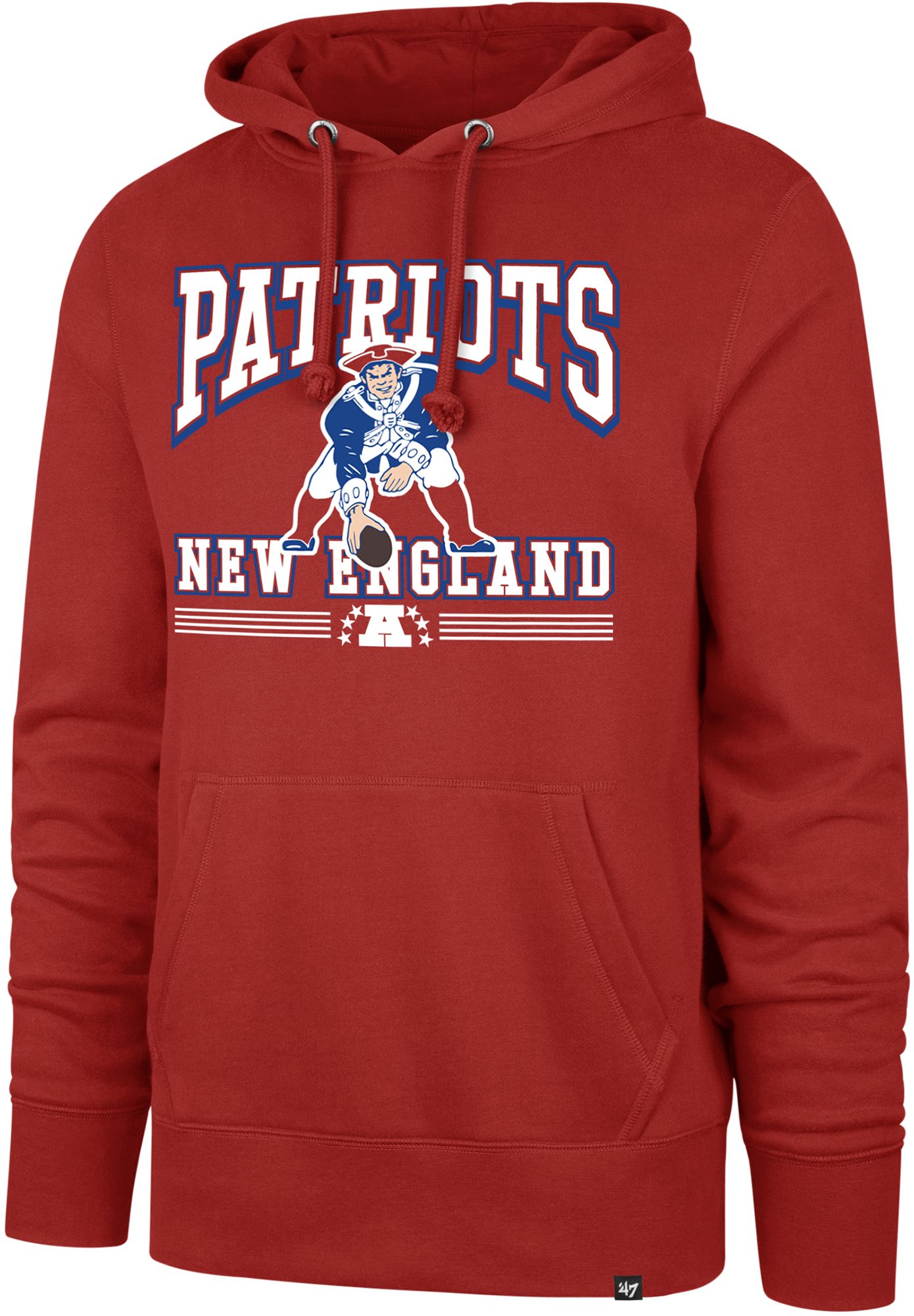 '47 Men's New England Patriots Red Packed House Hoodie product image