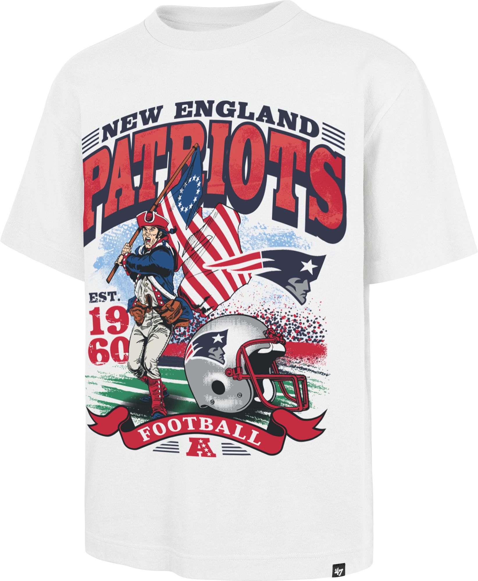 '47 Men's New England Patriots White Regional Foundation T-Shirt product image