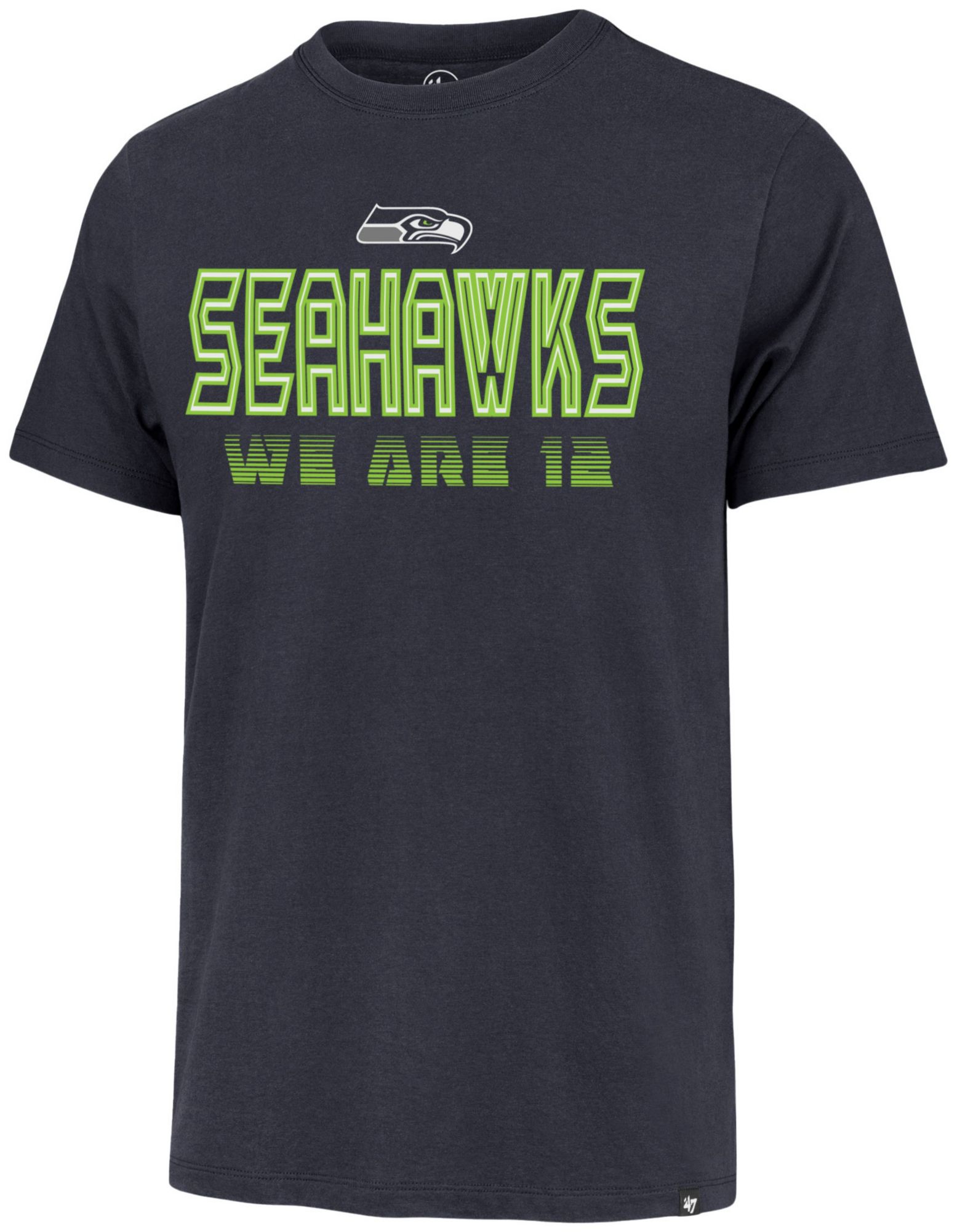 '47 Men's Seattle Seahawks Blue Byline Franklin T-Shirt product image