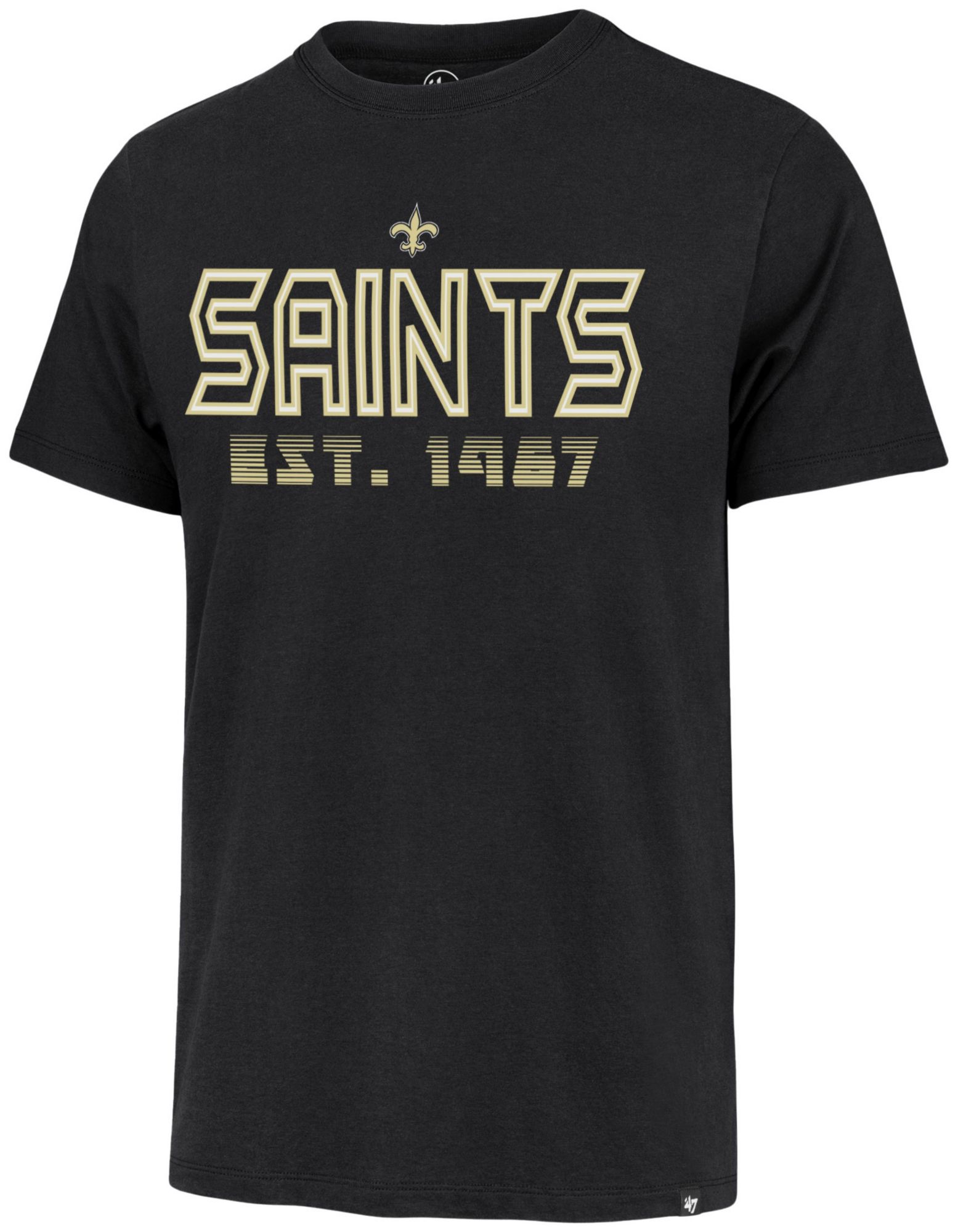 '47 Men's New Orleans Saints Black Byline Franklin T-Shirt product image
