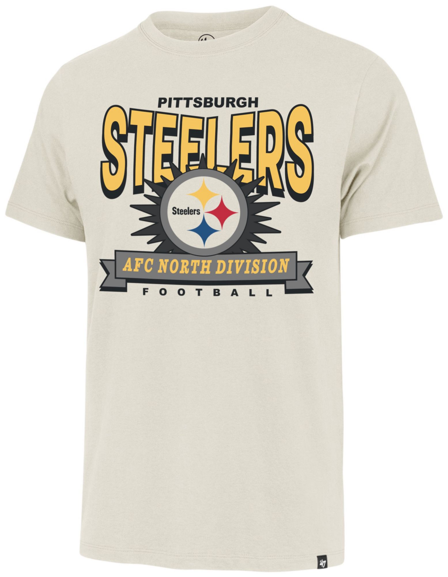 '47 Men's Pittsburgh Steelers Dune Twelve Six Franklin T-Shirt product image