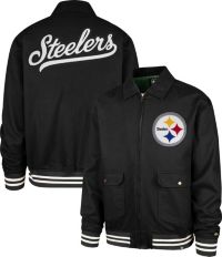 47 Men's Pittsburgh Steelers Black Homestead Full-Zip Jacket