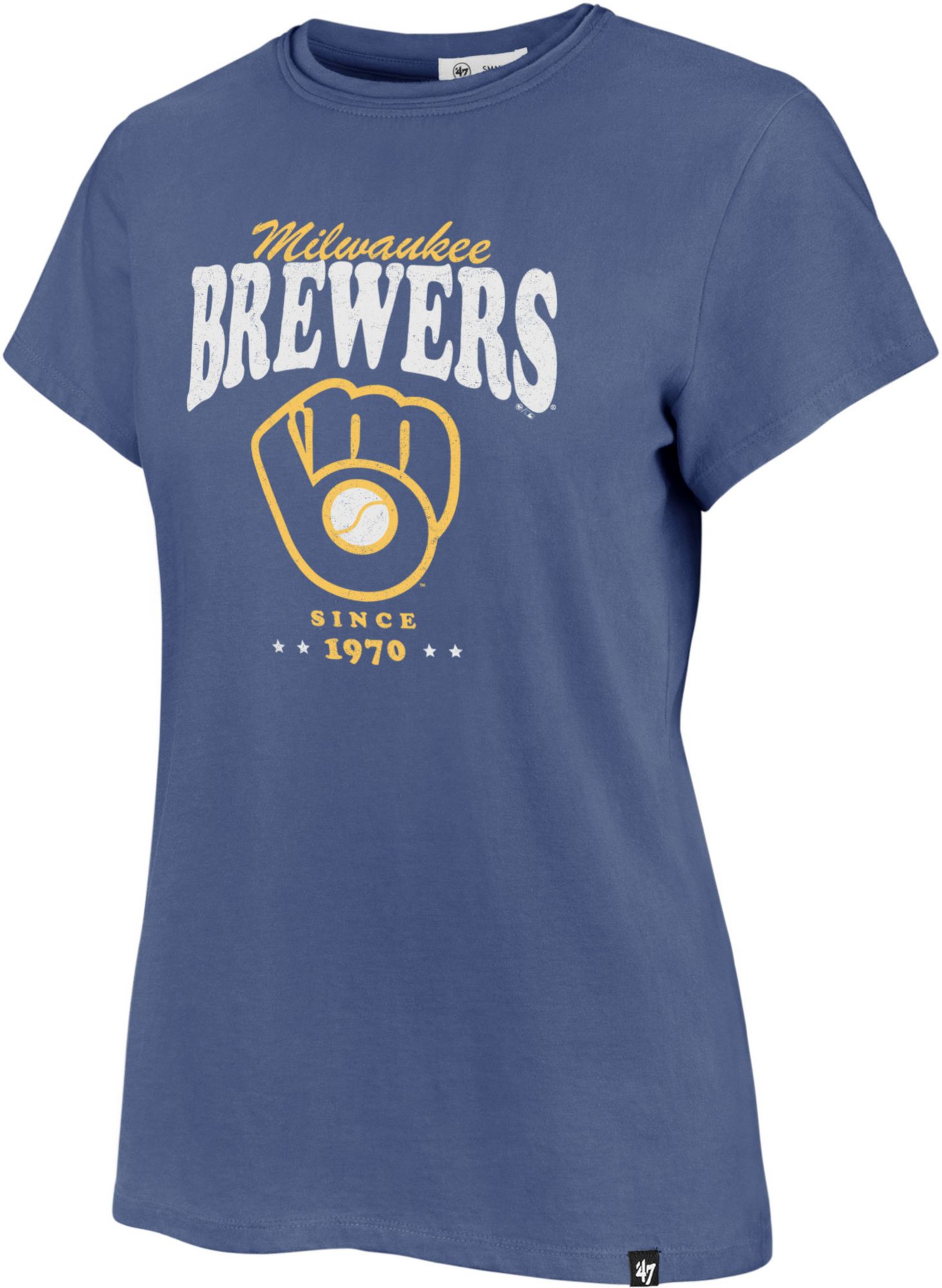 '47 Women's Milwaukee Brewers Blue Rally Cry Frankie T-Shirt product image