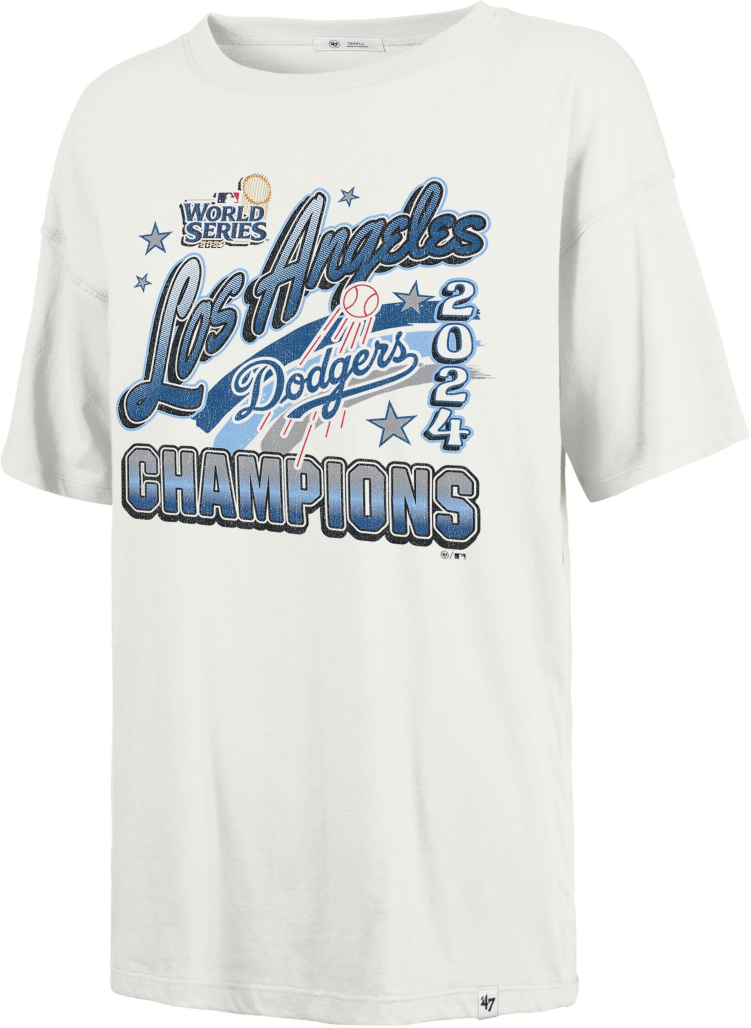 '47 Women's Los Angeles Dodgers Cream Cooperstown Playoff Sadie T-Shirt product image