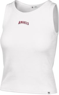 47 Women's Los Angeles Angels White Baby Ribbed Wordmark Micro