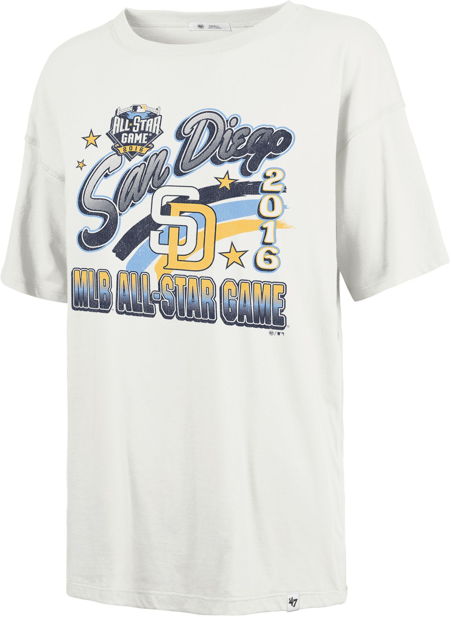 47 Women's San Diego Padres Cream Cooperstown Playoff Sadie T-Shirt product image