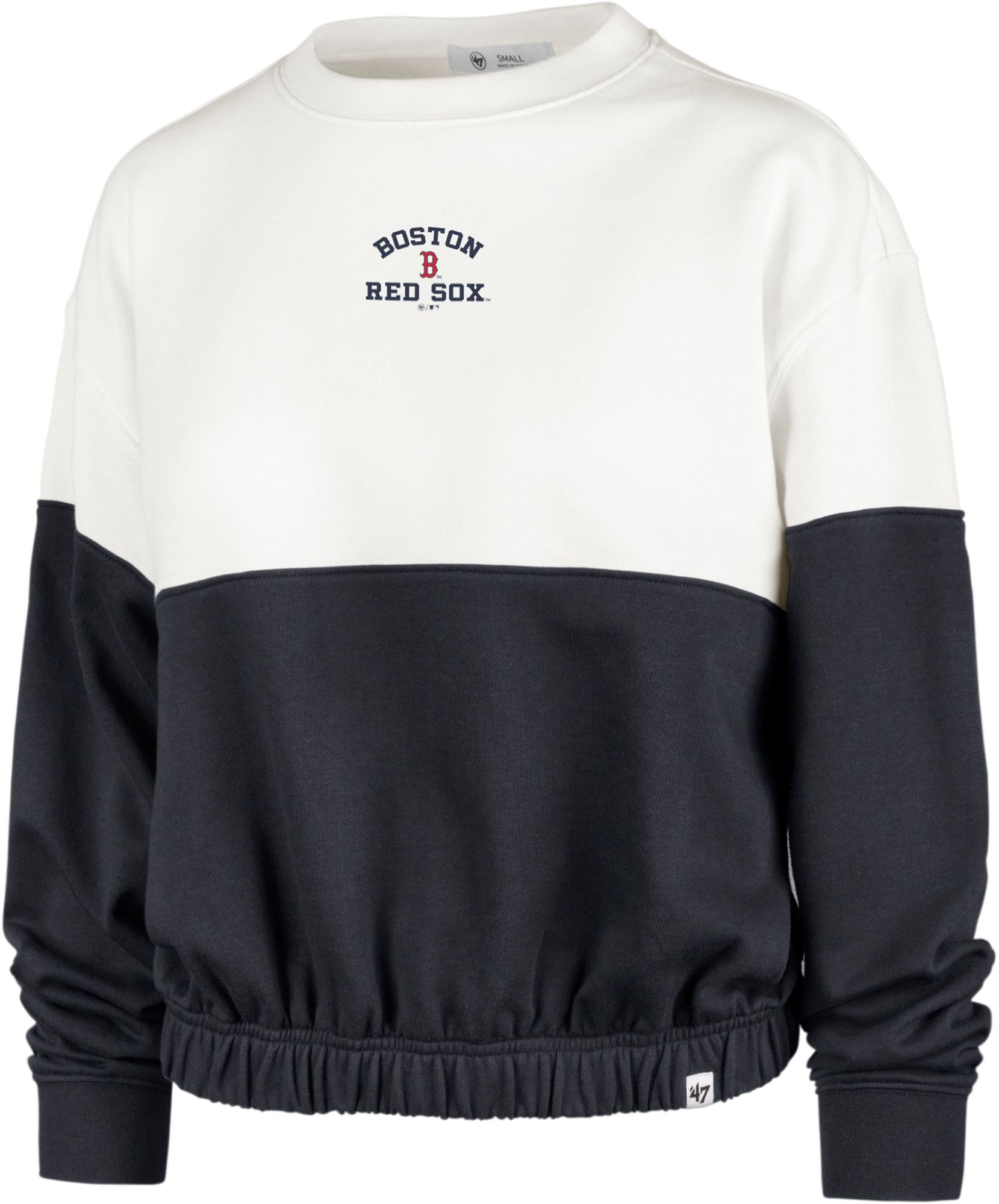 '47 Women's Boston Red Sox Cream Bonita Crewneck Sweatshirt product image