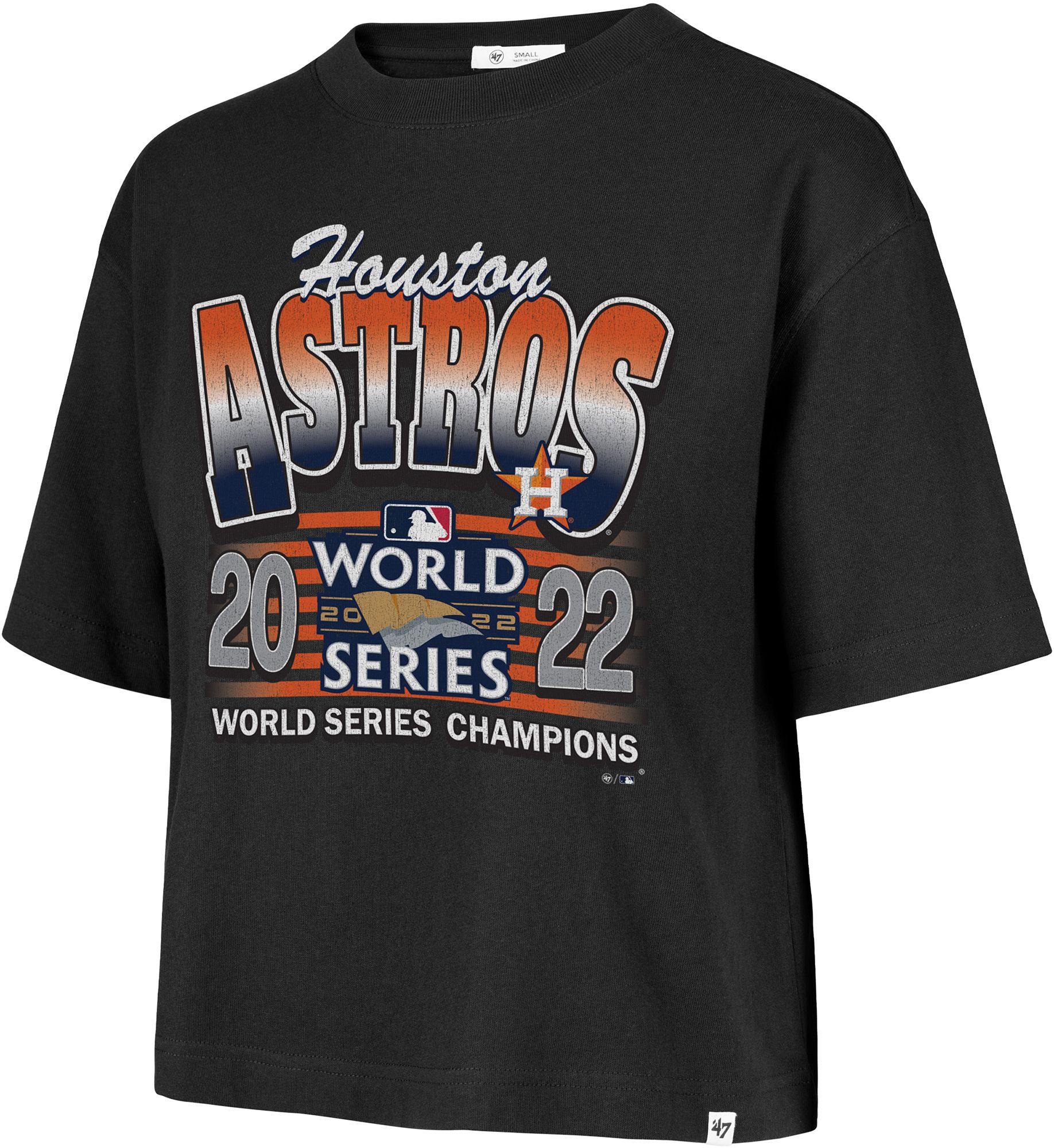47 Women's Houston Astros Black Reed City Cooperstown Playoff T-Shirt product image