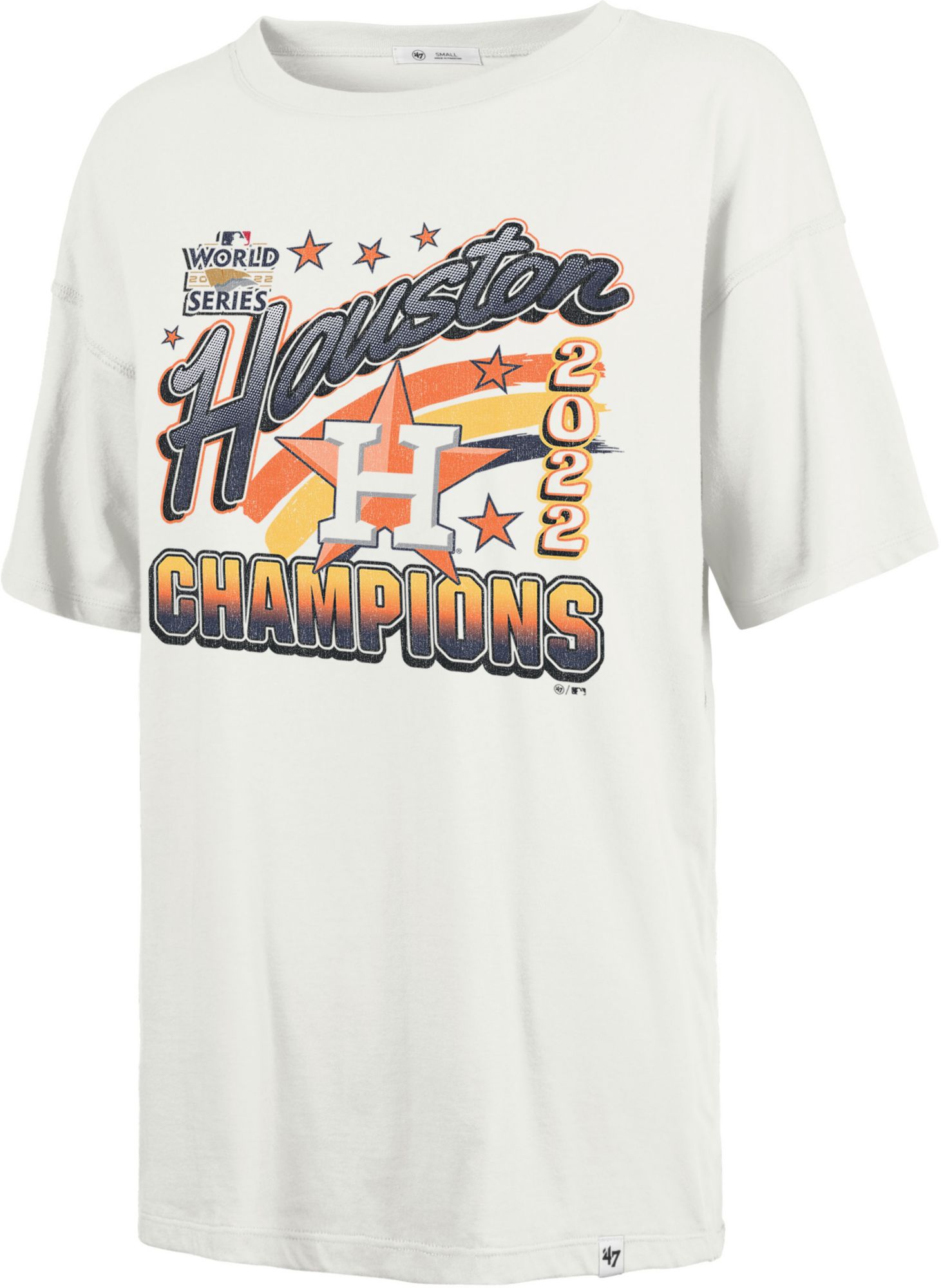 '47 Women's Houston Astros Cream Cooperstown Playoff Sadie T-Shirt product image