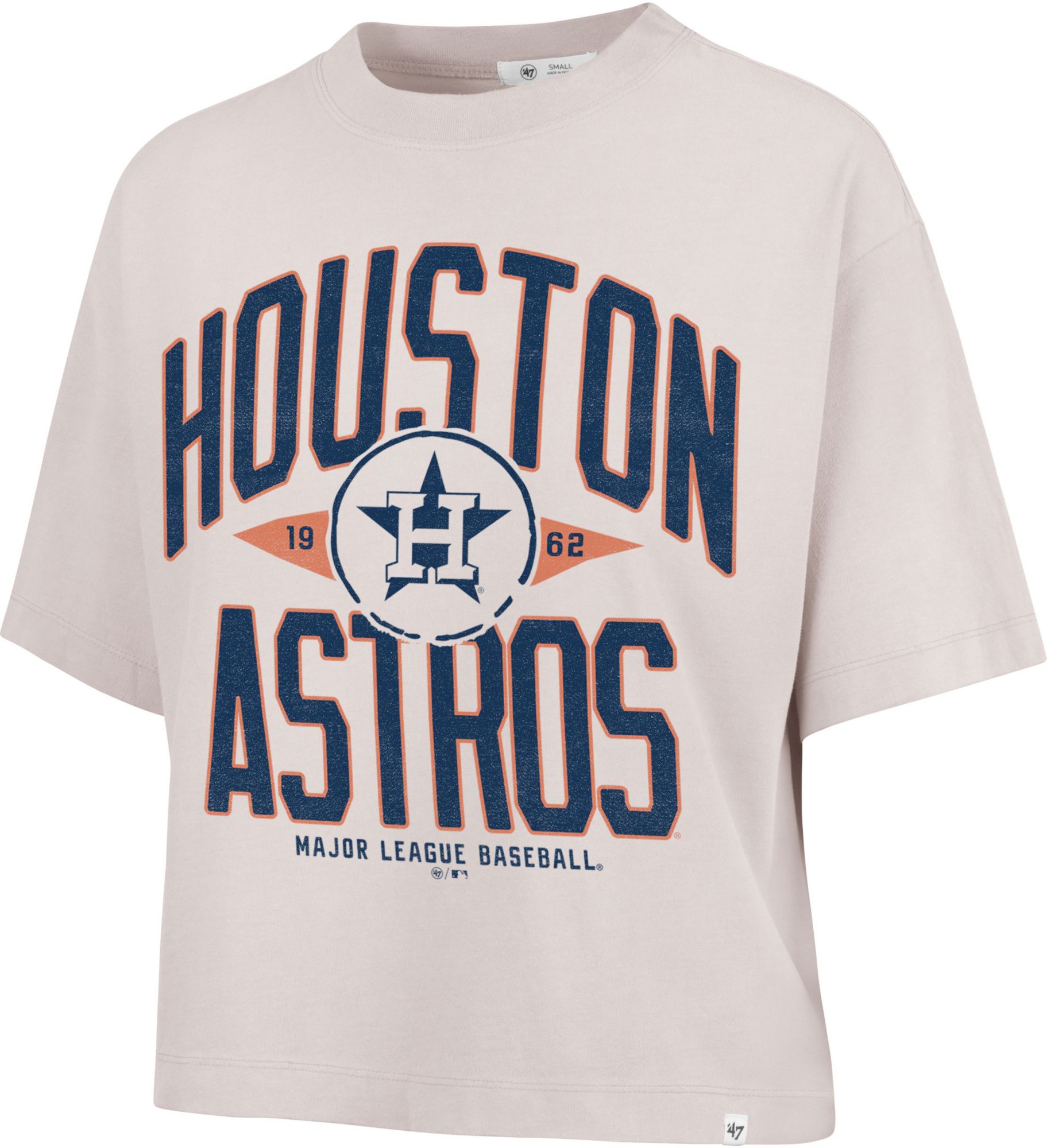 '47 Women's Houston Astros Tan Ravine Cropped T-Shirt product image