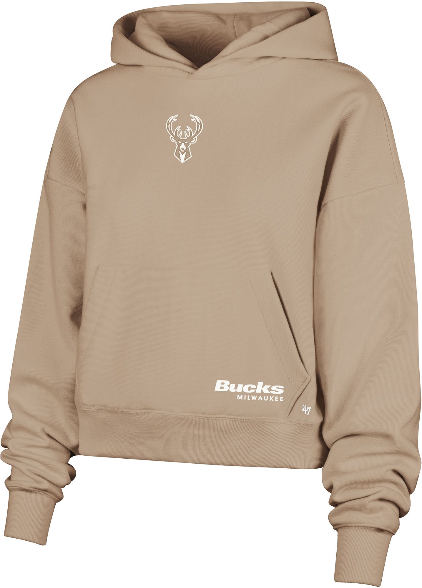 '47 Women's Milwaukee Bucks Brown Sue Foundation Pullover Hoodie product image