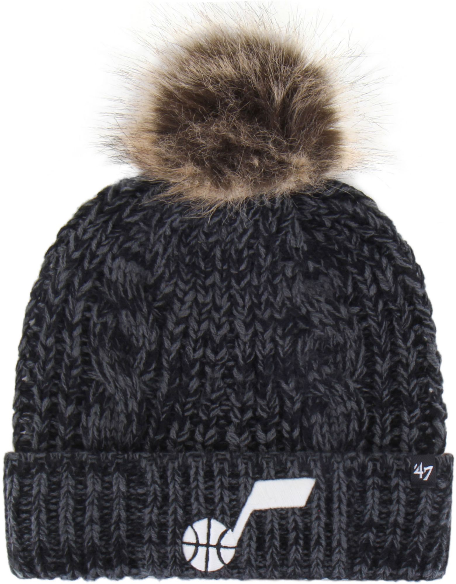 '47 Women's Utah Jazz Black Meeko Cuffed Knit Beanie product image