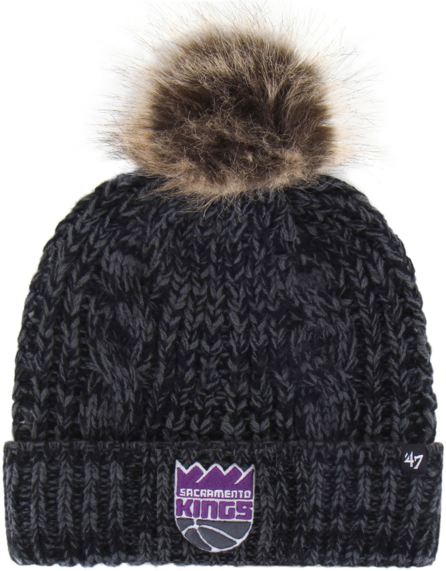 '47 Women's Sacramento Kings Black Meeko Cuffed Knit Beanie product image