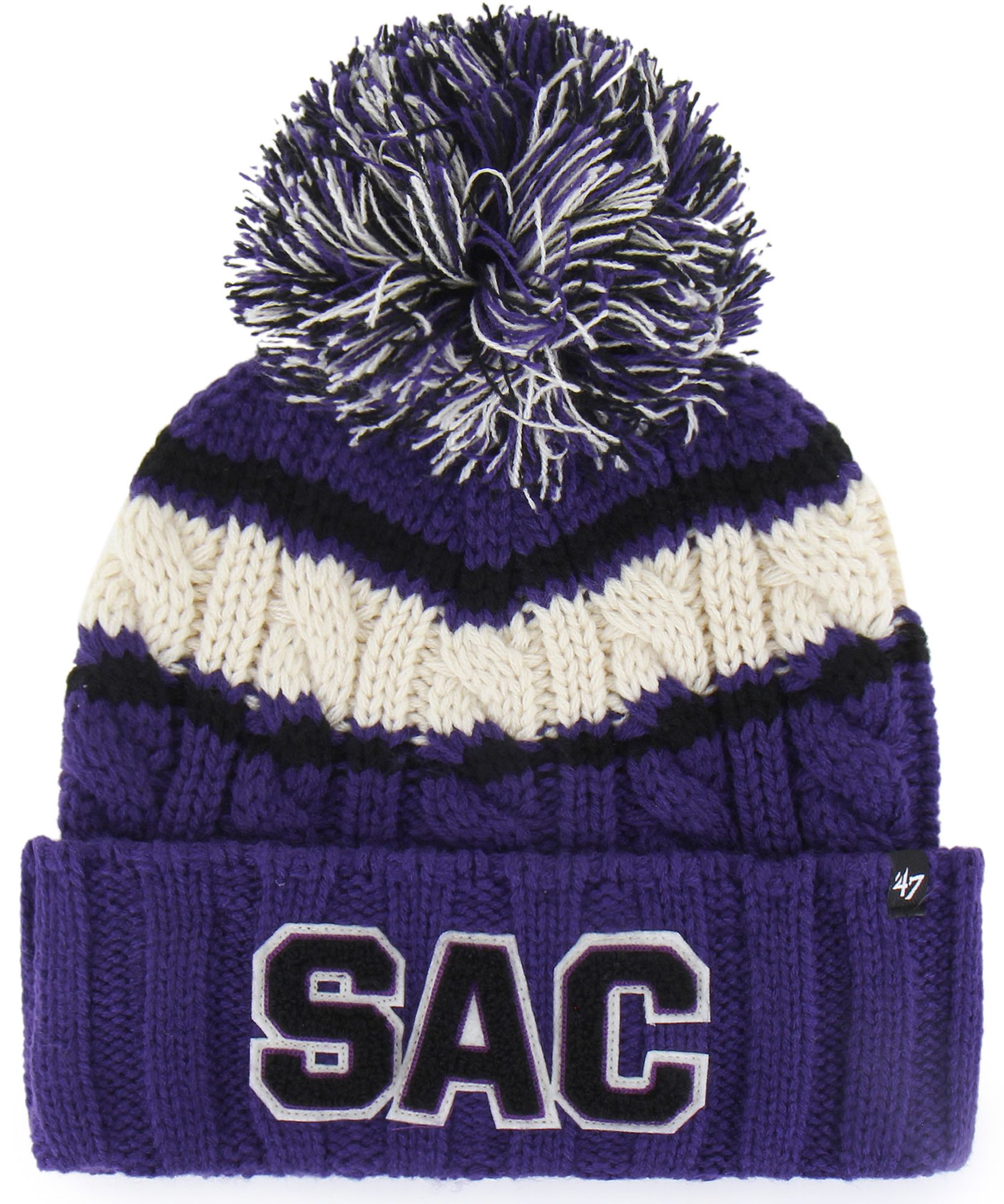 '47 Women's Sacramento Kings Purple Emma Cuffed Knit Beanie product image