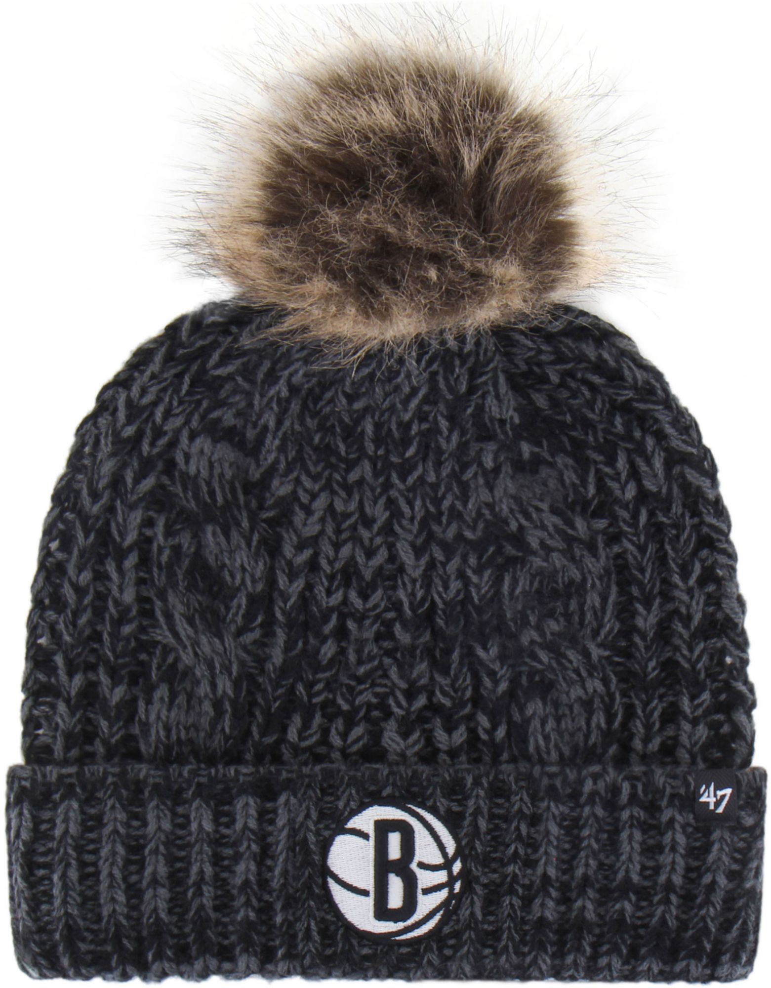 '47 Women's Brooklyn Nets Black Meeko Cuffed Knit Beanie product image