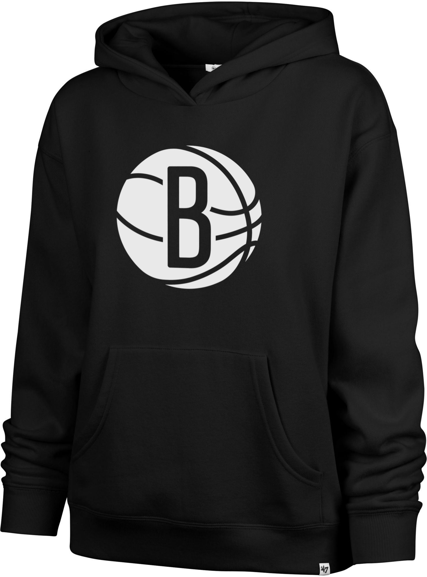 '47 Women's Brooklyn Nets Black Naomi Pullover Hoodie product image