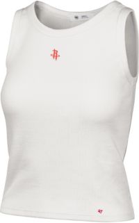 47 Women's Houston Rockets Off-White Uplift Baby Ribbed Tank Top