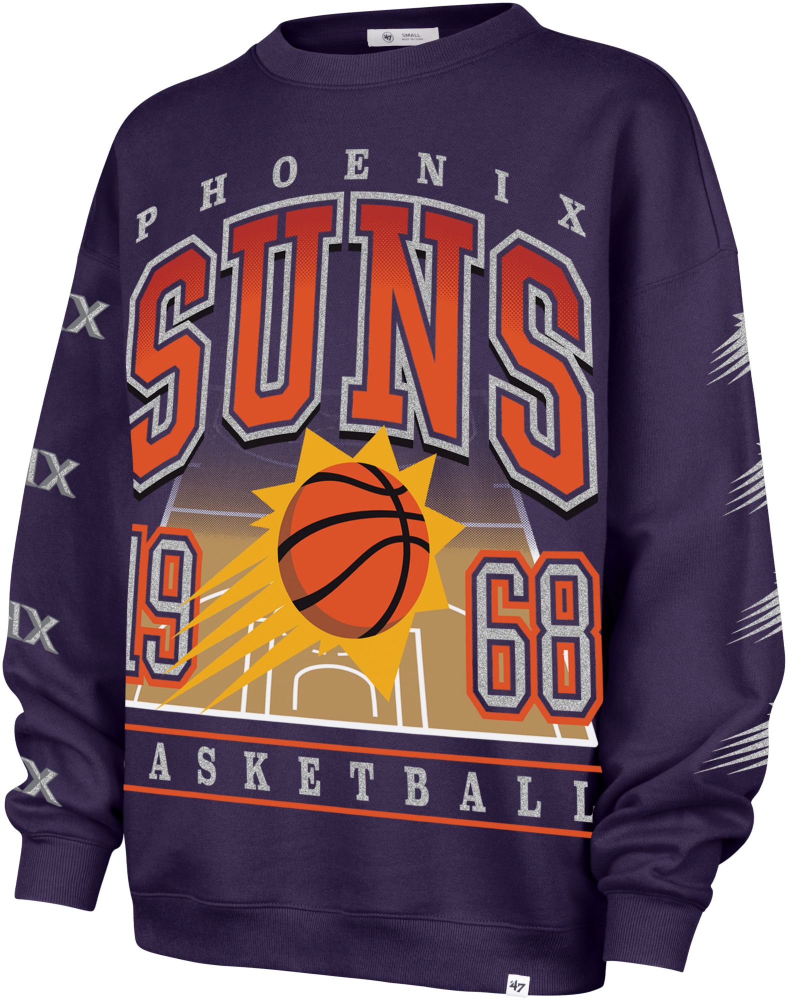 '47 Women's Phoenix Suns Purple Go Big Oversized Crewneck product image