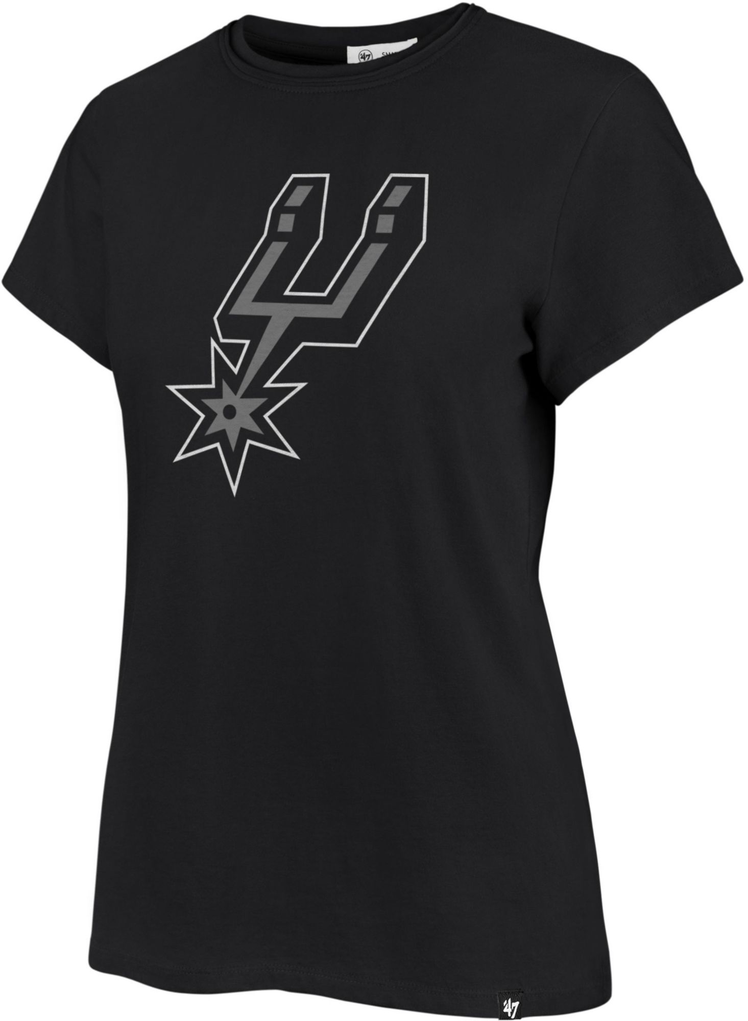 '47 Women's San Antonio Spurs Black Frankie T-Shirt product image