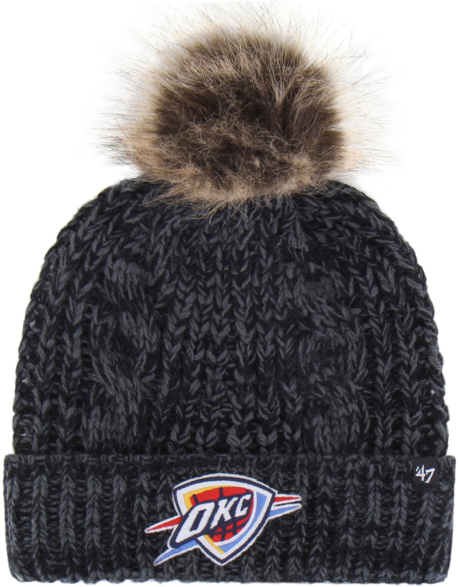 '47 Women's Oklahoma City Thunder Black Meeko Cuffed Knit Beanie product image