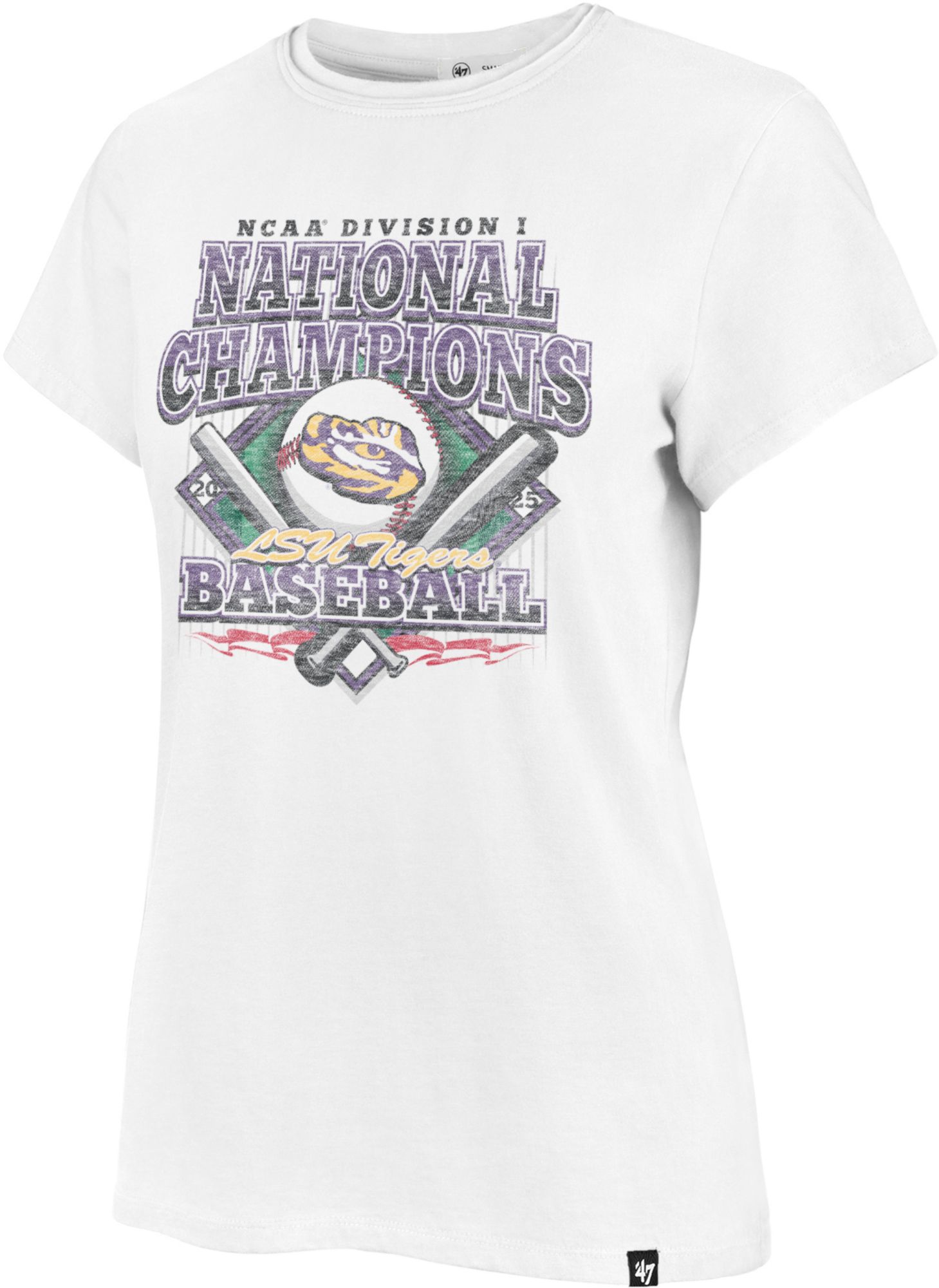 '47 Women's 2025 Men's College World Series Champions LSU Tigers T-Shirt product image