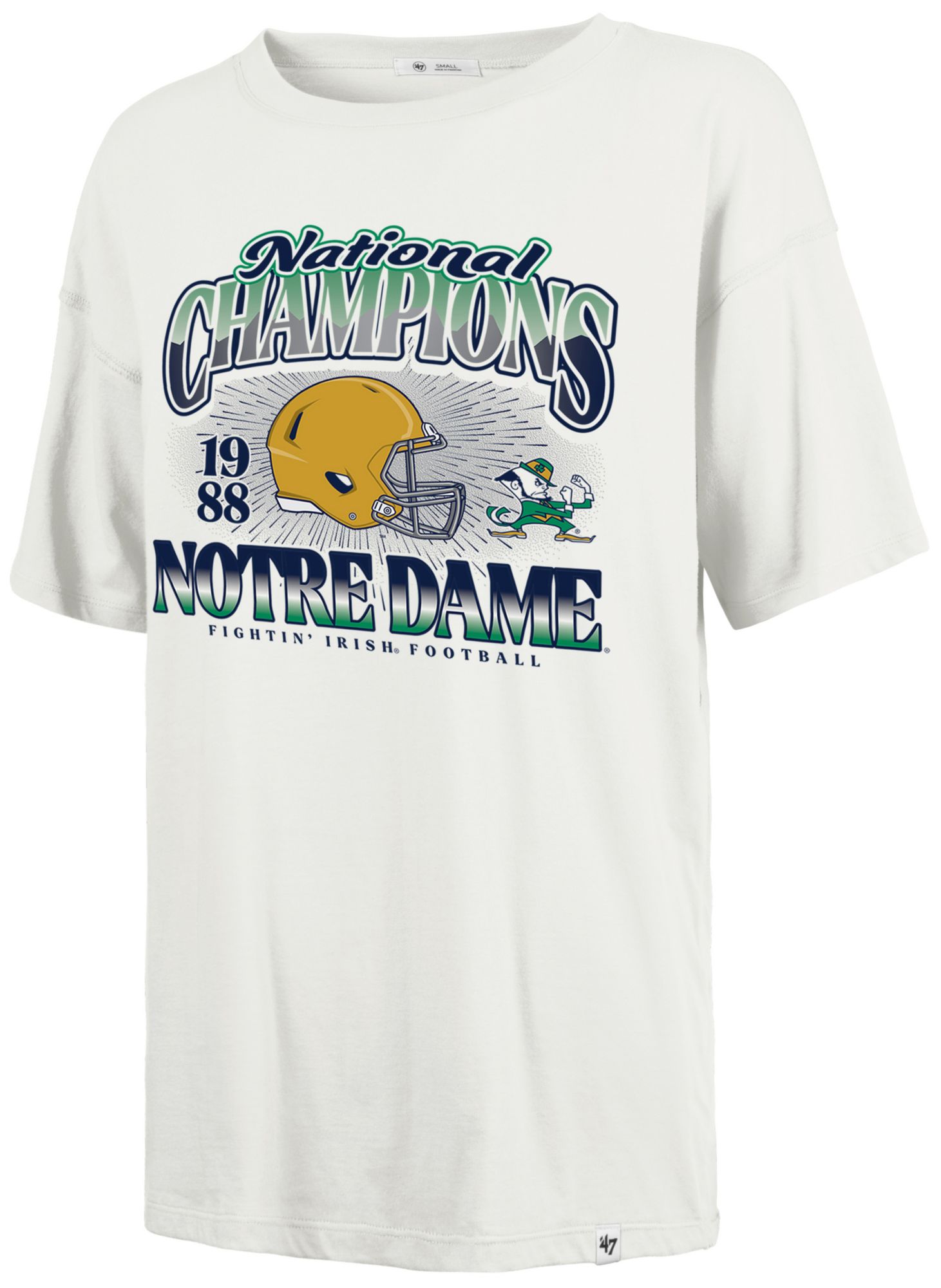 '47 Women's Notre Dame Fighting Irish Sandstone National Champs Short Sleeve T-Shirt product image